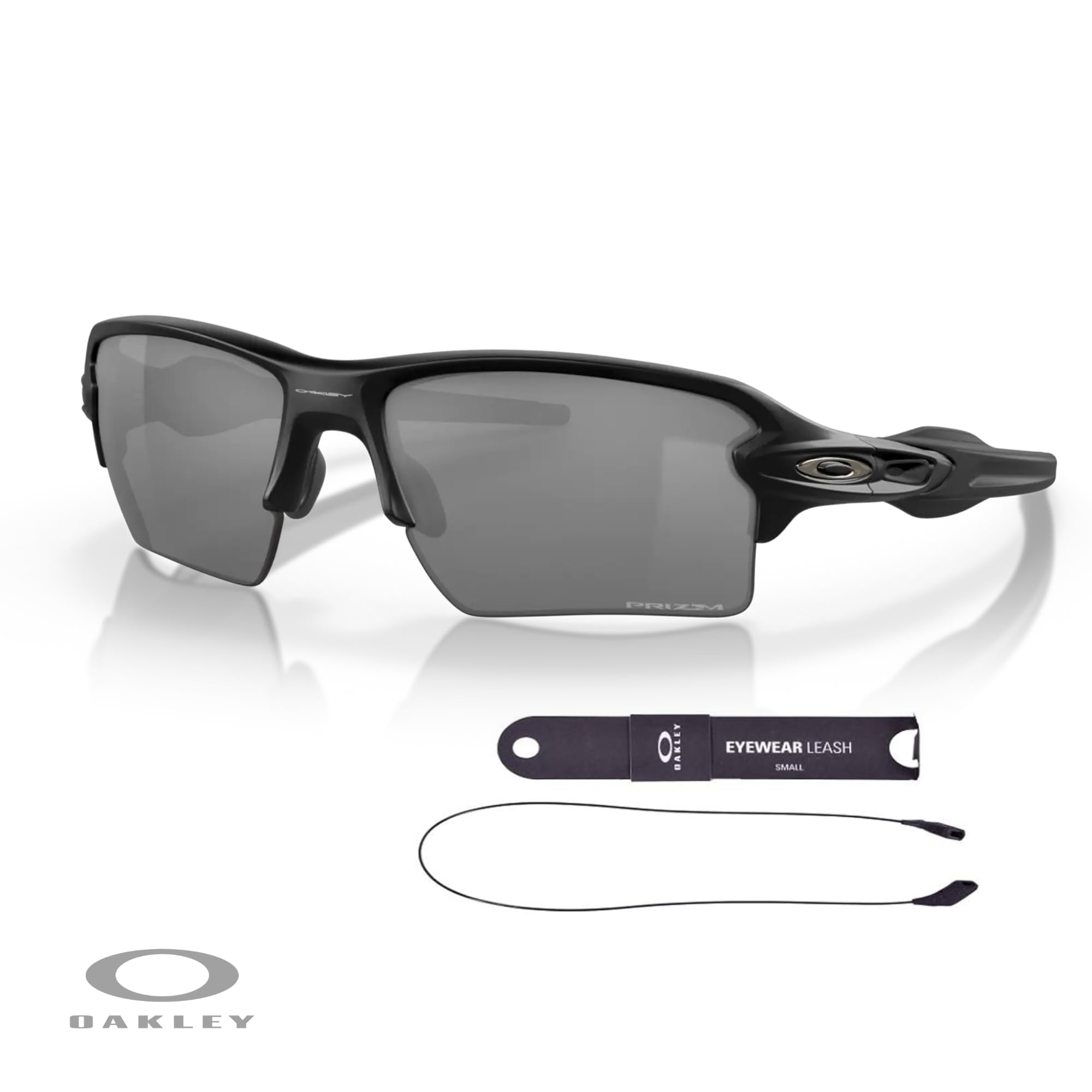 Oakley Flak 2.0 XL OO9188 Rectangle Sunglasses For Men + BUNDLE Leash + Designer iWear Care Kit