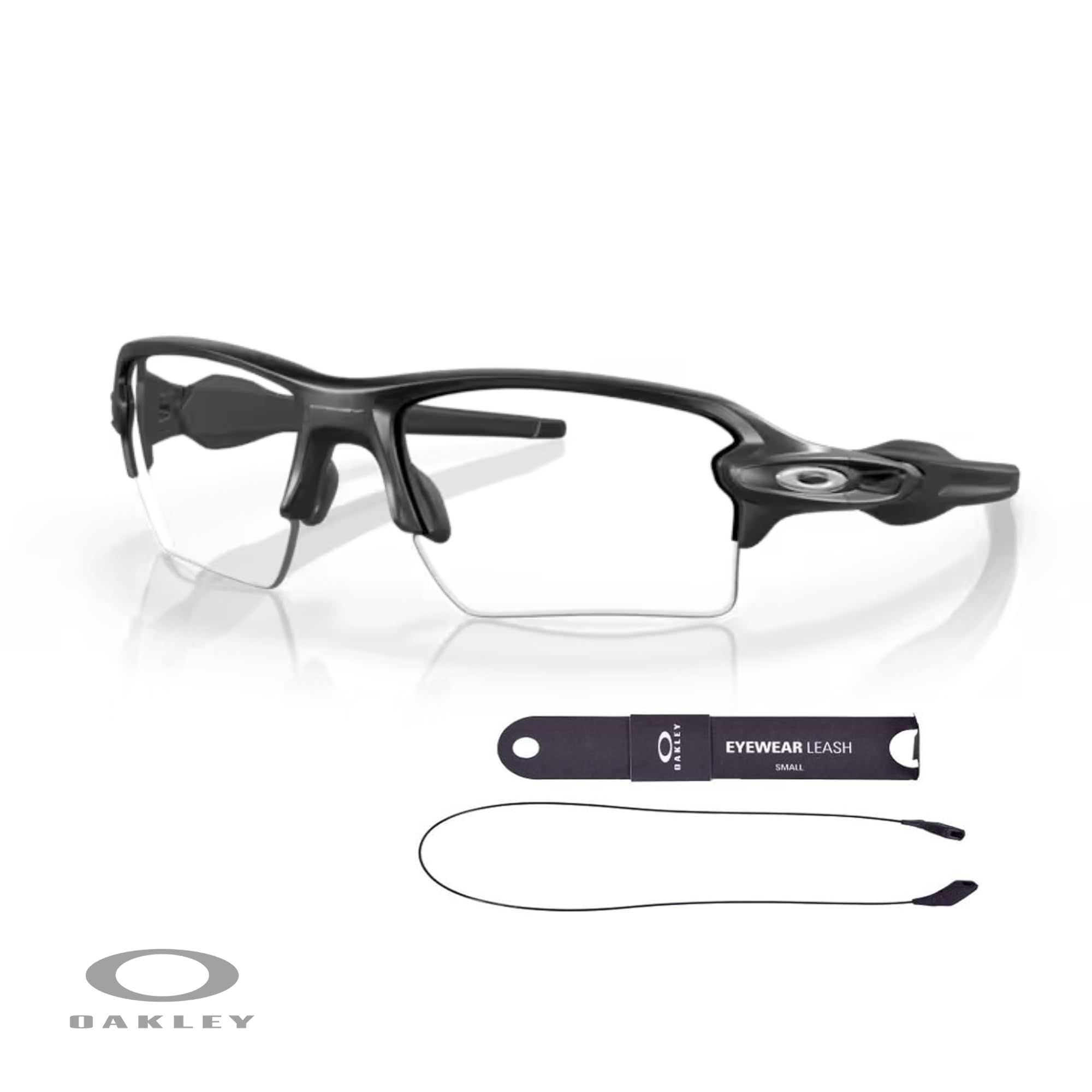 Oakley Flak 2.0 XL OO9188 Rectangle Sunglasses For Men + BUNDLE Leash + Designer iWear Care Kit