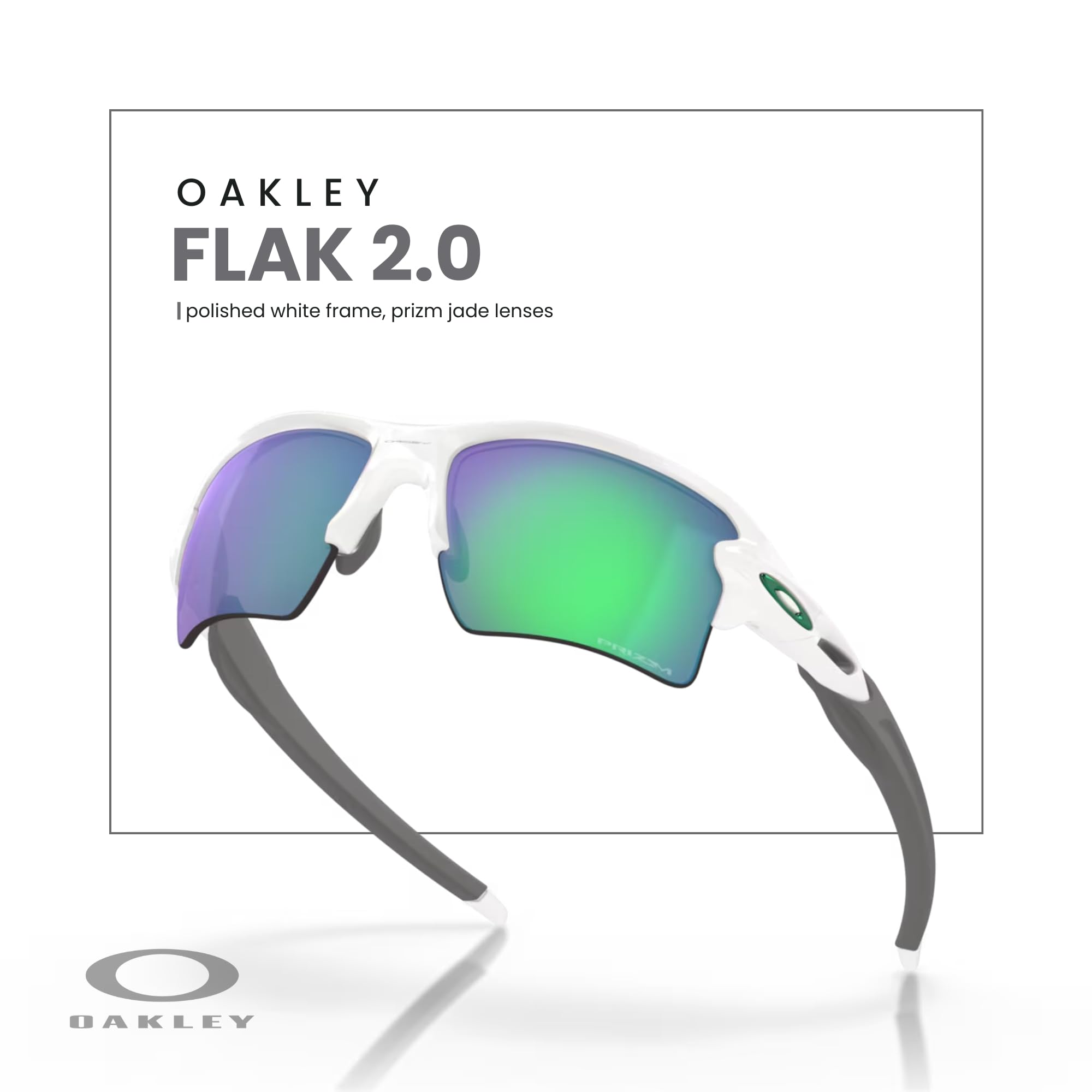 Oakley Flak 2.0 XL OO9188 Rectangle Sunglasses For Men + BUNDLE Leash + Designer iWear Care Kit