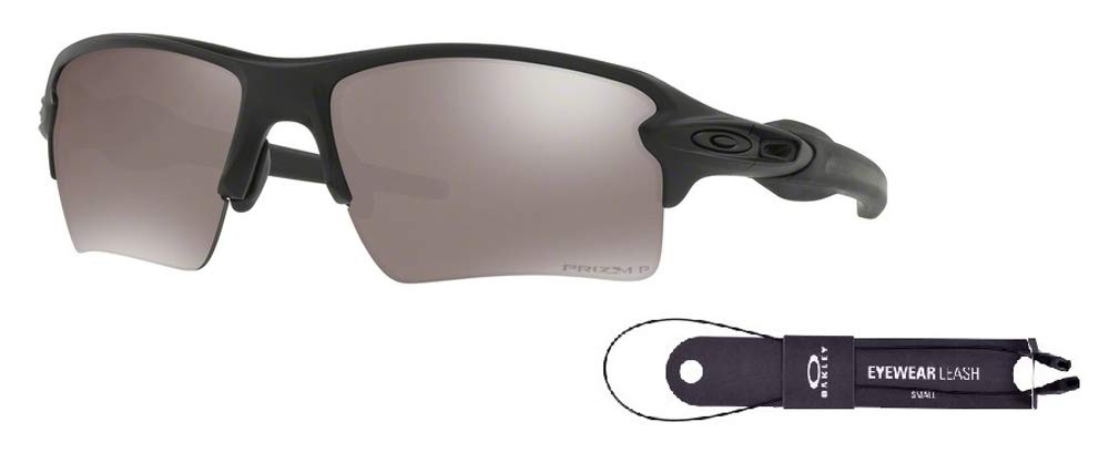Oakley Flak 2.0 XL OO9188 Rectangle Sunglasses For Men + BUNDLE Leash + Designer iWear Care Kit