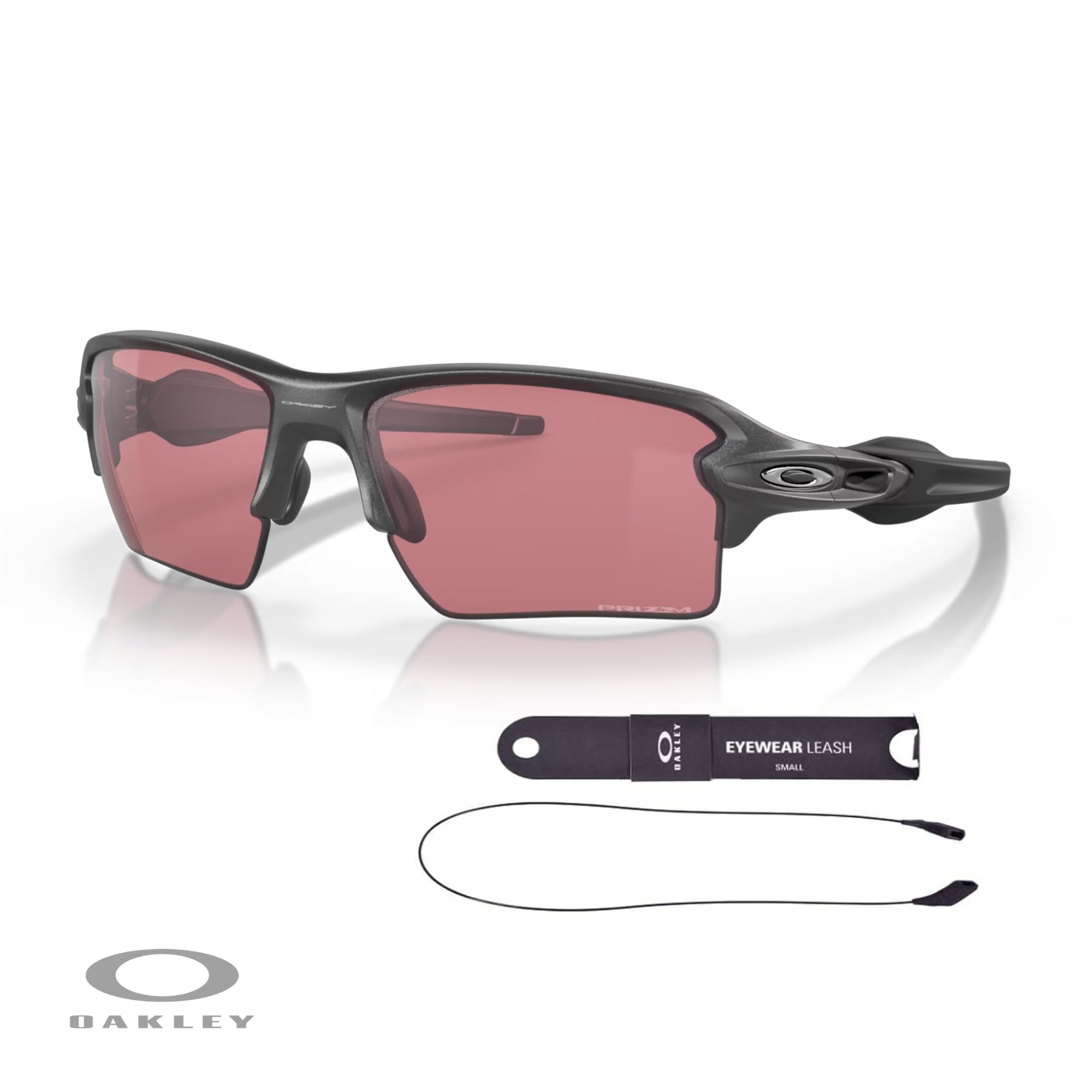 Oakley Flak 2.0 XL OO9188 Rectangle Sunglasses For Men + BUNDLE Leash + Designer iWear Care Kit