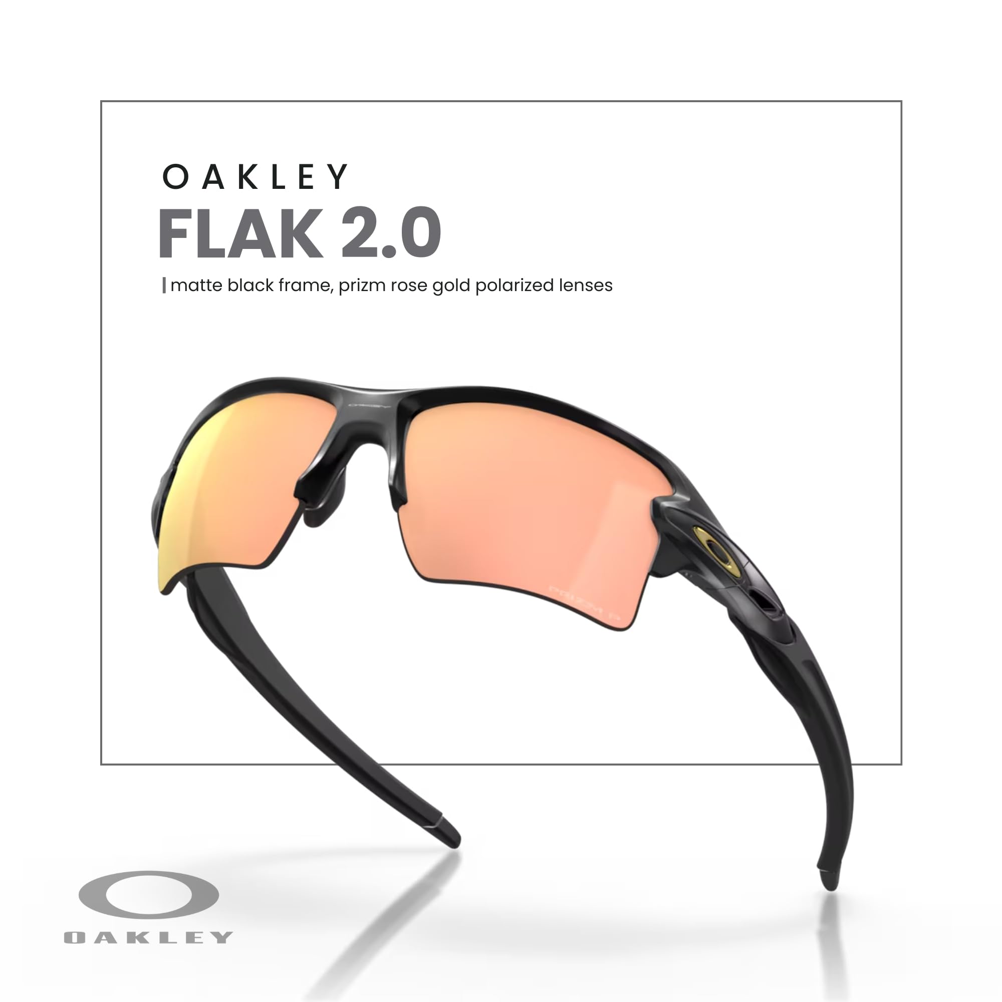 Oakley Flak 2.0 XL OO9188 Rectangle Sunglasses For Men + BUNDLE Leash + Designer iWear Care Kit