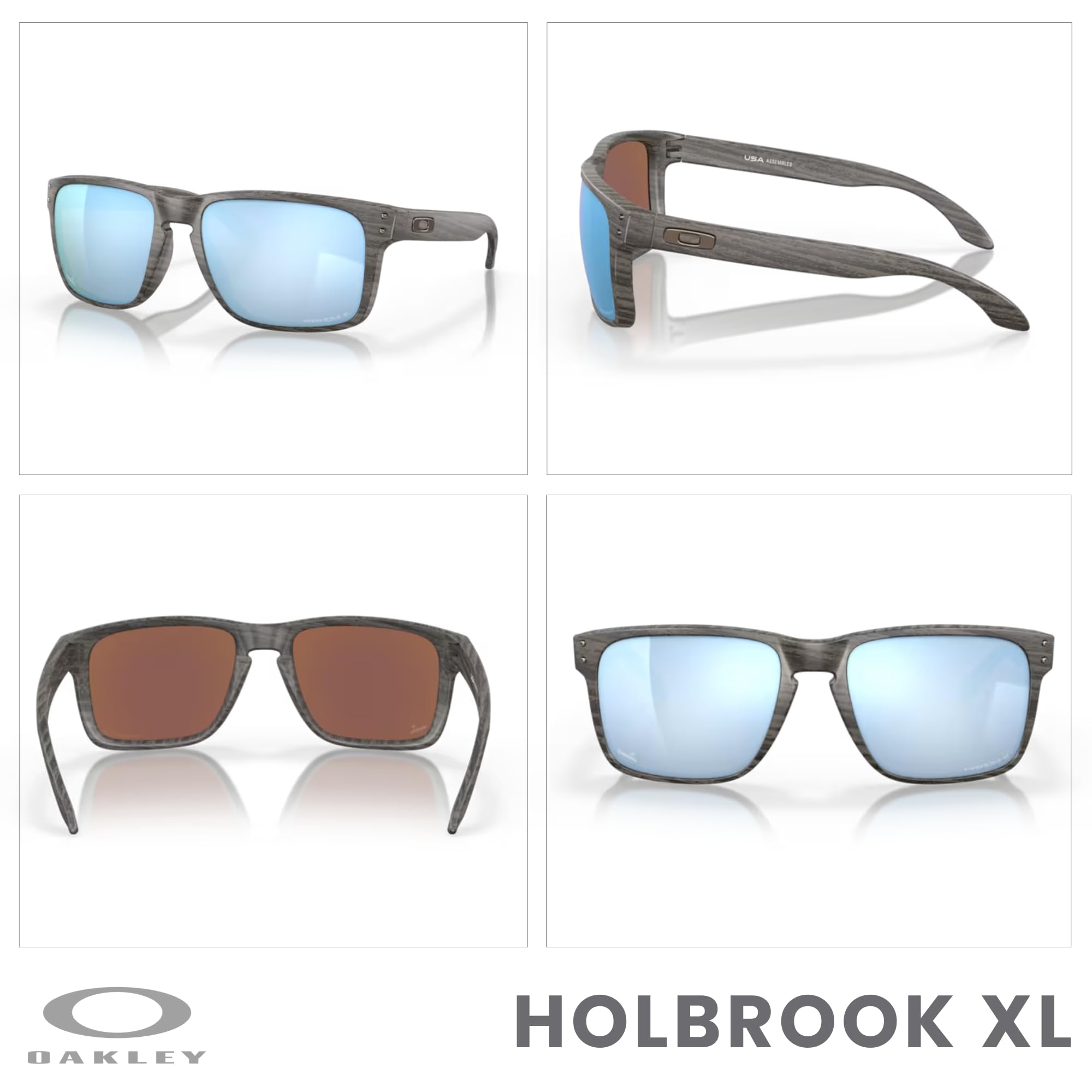 Oakley Holbrook XL OO9417 Square Sunglasses For Men+ BUNDLE Leash +Designer iWear Care Kit