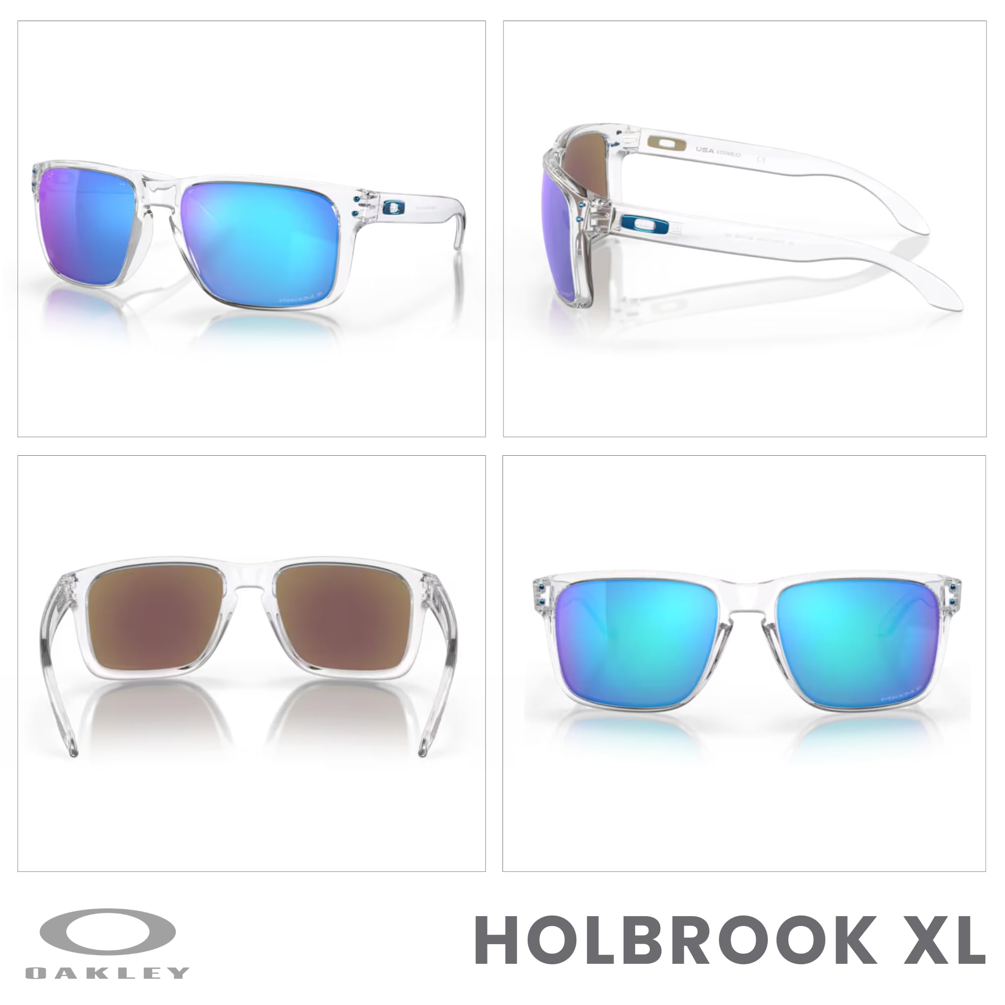 Oakley Holbrook XL OO9417 Square Sunglasses For Men+ BUNDLE Leash +Designer iWear Care Kit