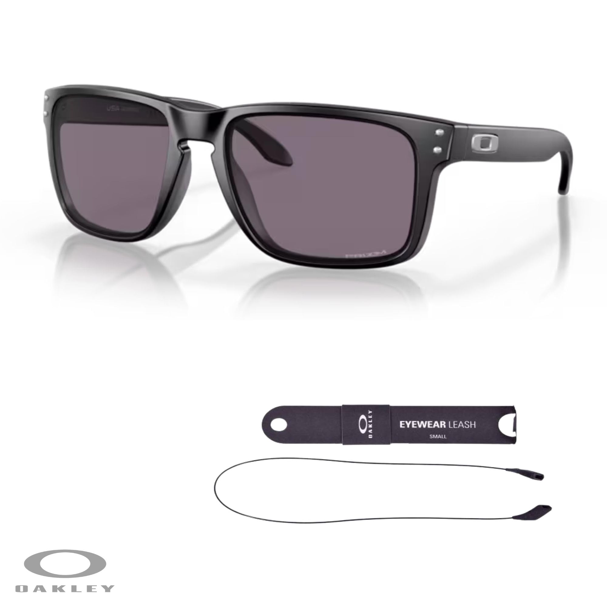Oakley Holbrook XL OO9417 Square Sunglasses For Men+ BUNDLE Leash +Designer iWear Care Kit