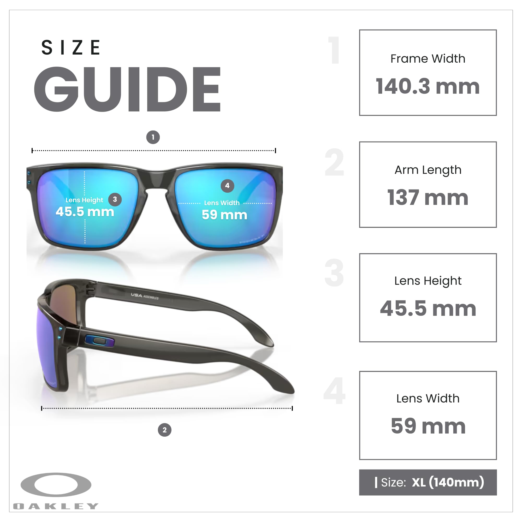 Oakley Holbrook XL OO9417 Square Sunglasses For Men+ BUNDLE Leash +Designer iWear Care Kit