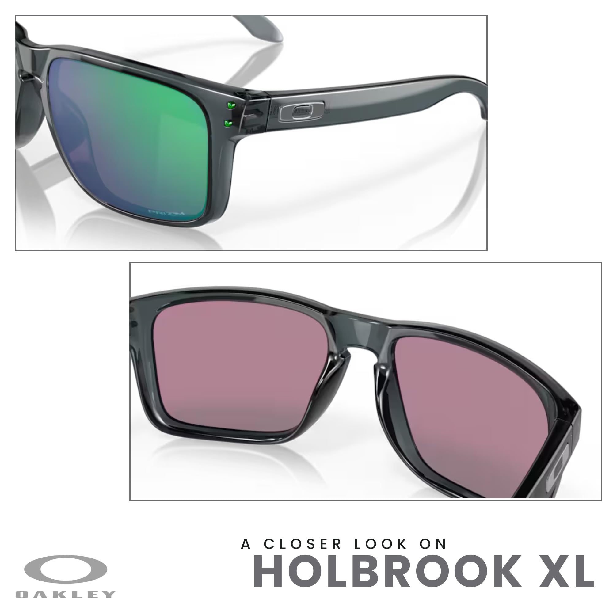 Oakley Holbrook XL OO9417 Square Sunglasses For Men+ BUNDLE Leash +Designer iWear Care Kit