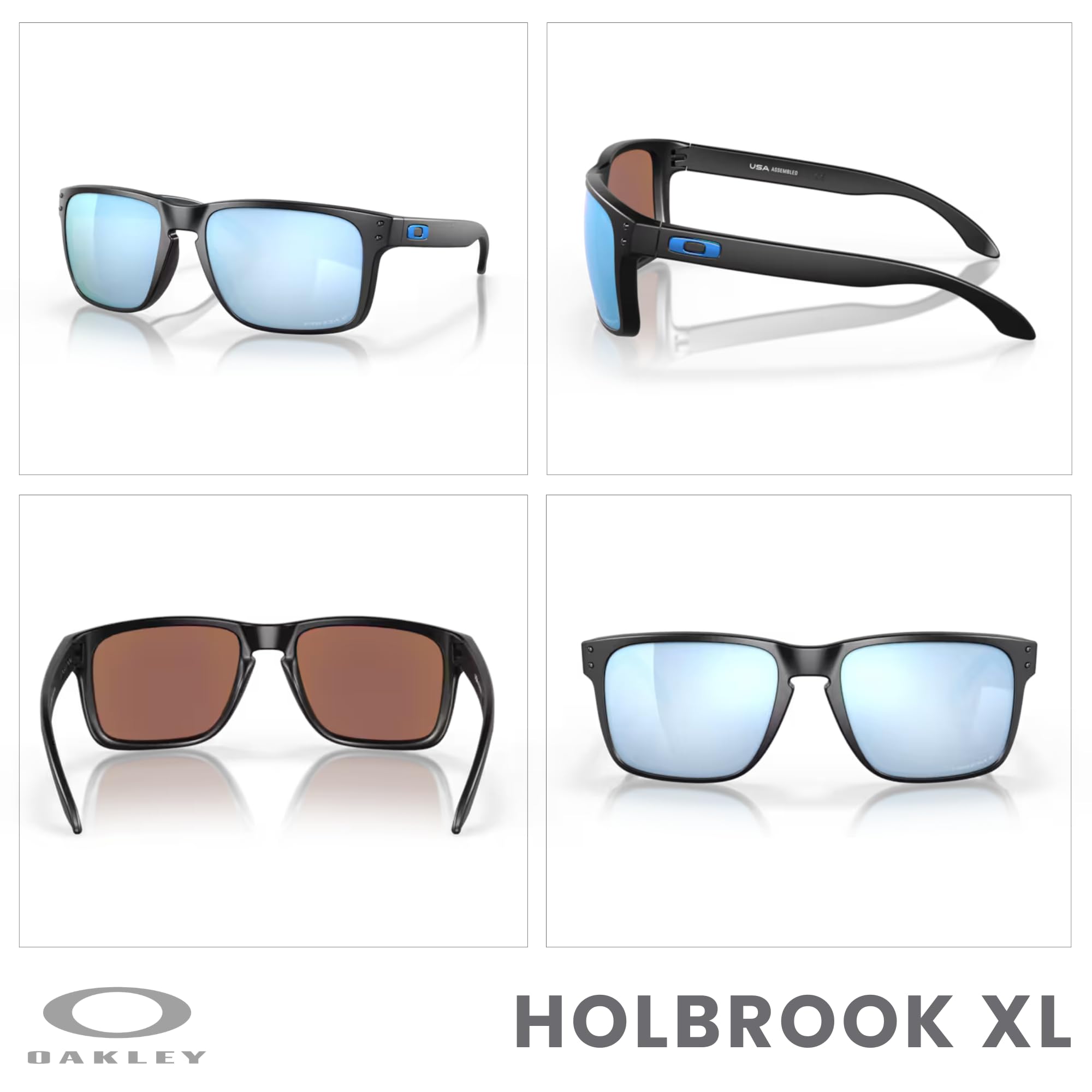 Oakley Holbrook XL OO9417 Square Sunglasses For Men+ BUNDLE Leash +Designer iWear Care Kit