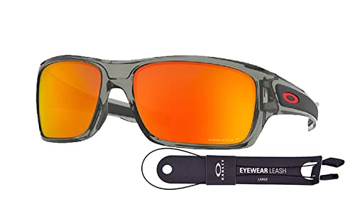 Oakley Turbine OO9263 Rectangular Sunglasses For Men+ BUNDLE Leash + BUNDLE with Designer iWear Eyewear Kit