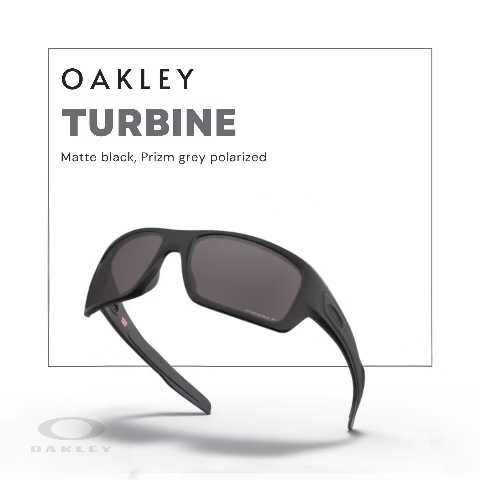 Oakley Turbine OO9263 Rectangular Sunglasses For Men+ BUNDLE Leash + BUNDLE with Designer iWear Eyewear Kit