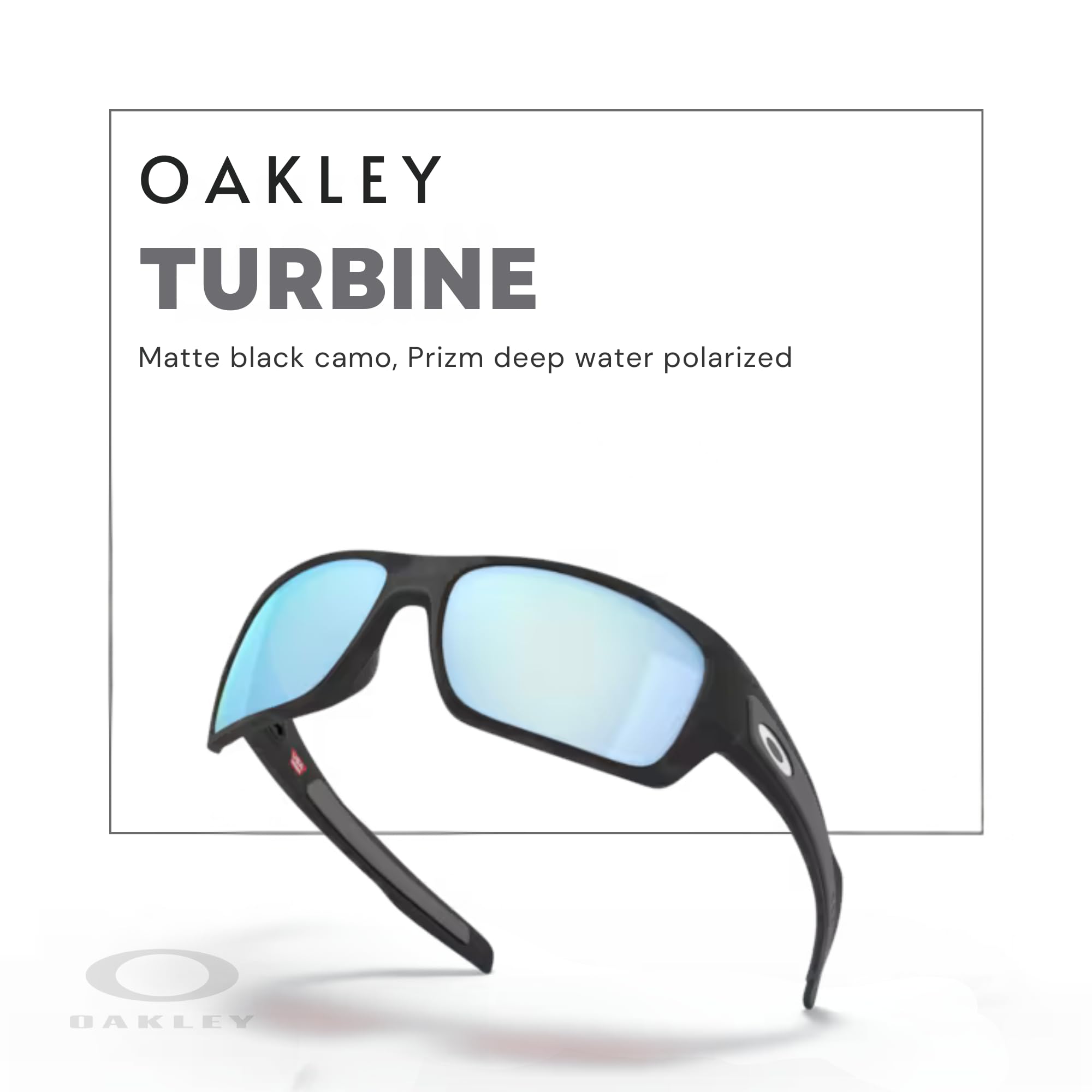 Oakley Turbine OO9263 Rectangular Sunglasses For Men+ BUNDLE Leash + BUNDLE with Designer iWear Eyewear Kit