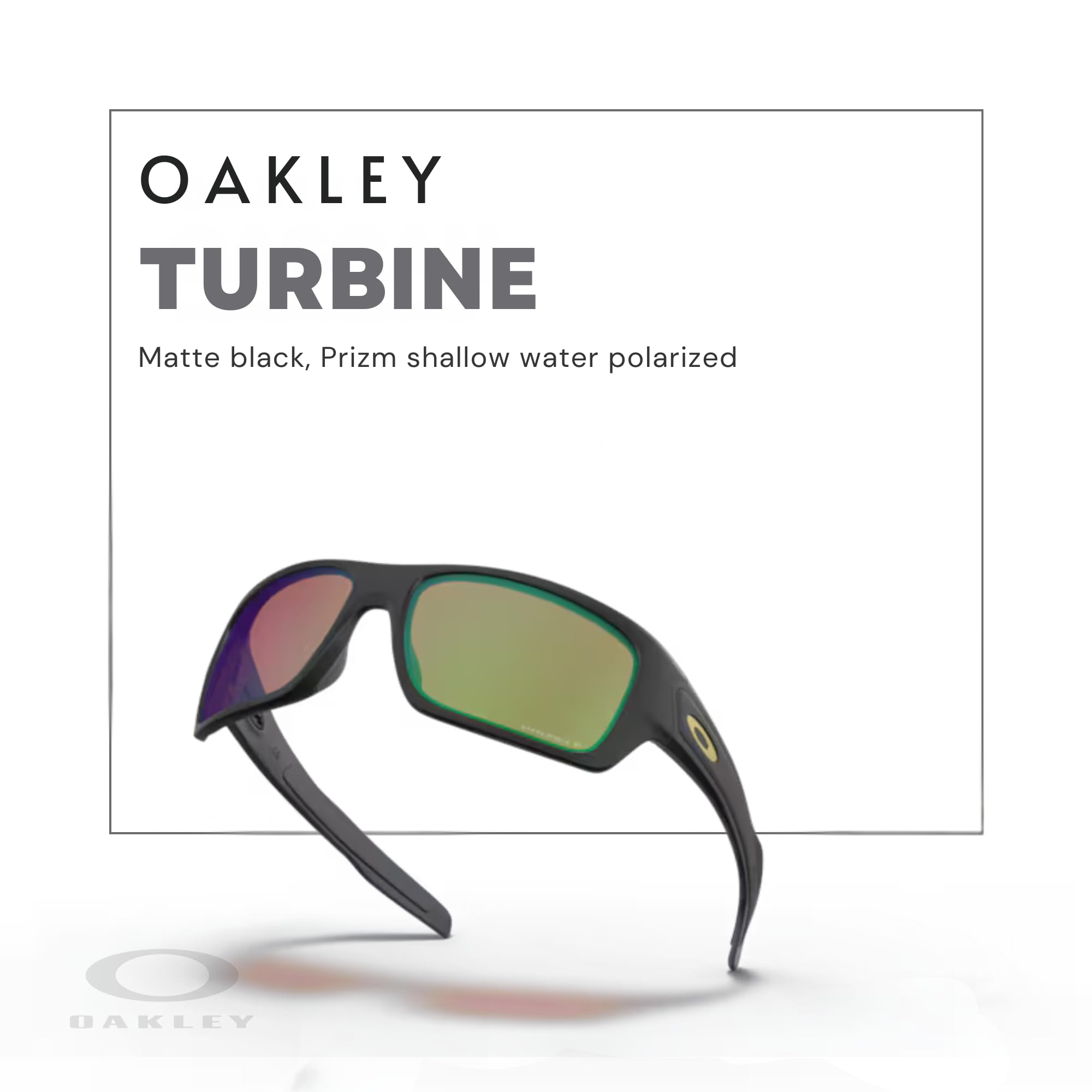 Oakley Turbine OO9263 Rectangular Sunglasses For Men+ BUNDLE Leash + BUNDLE with Designer iWear Eyewear Kit