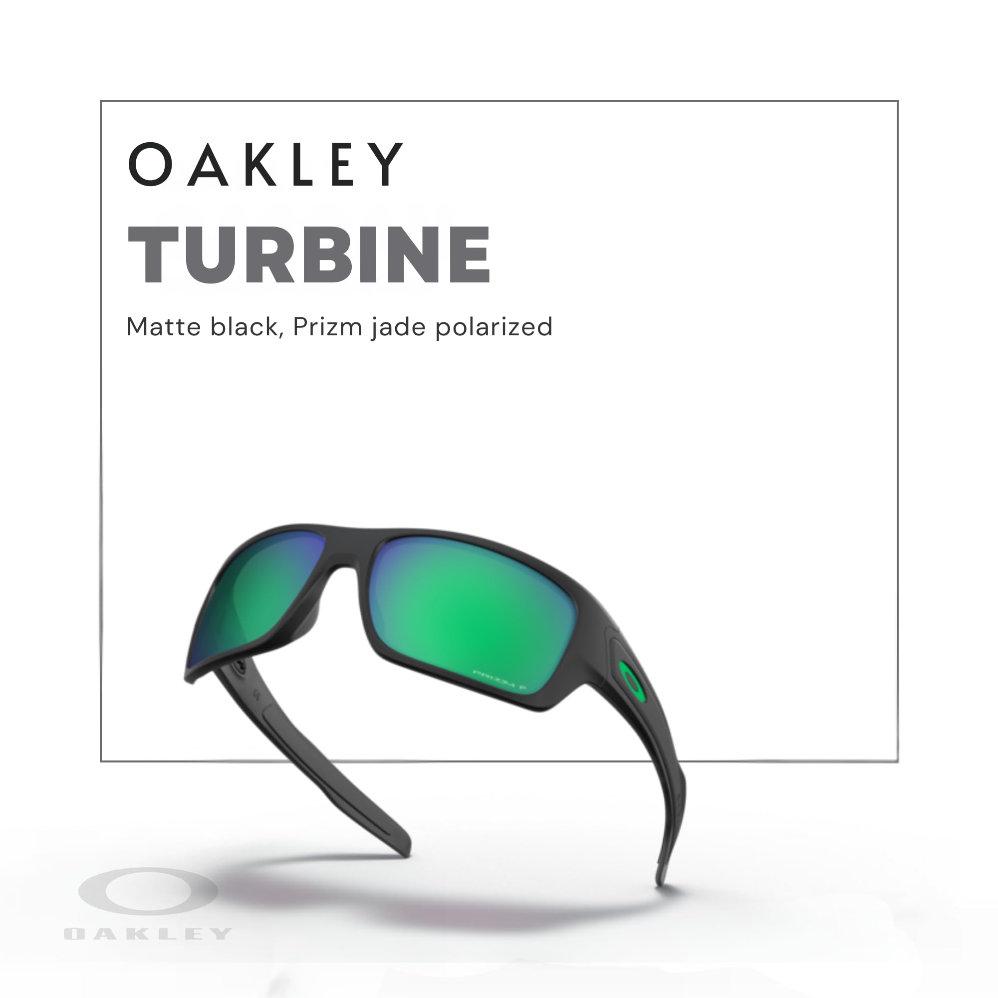 Oakley Turbine OO9263 Rectangular Sunglasses For Men+ BUNDLE Leash + BUNDLE with Designer iWear Eyewear Kit