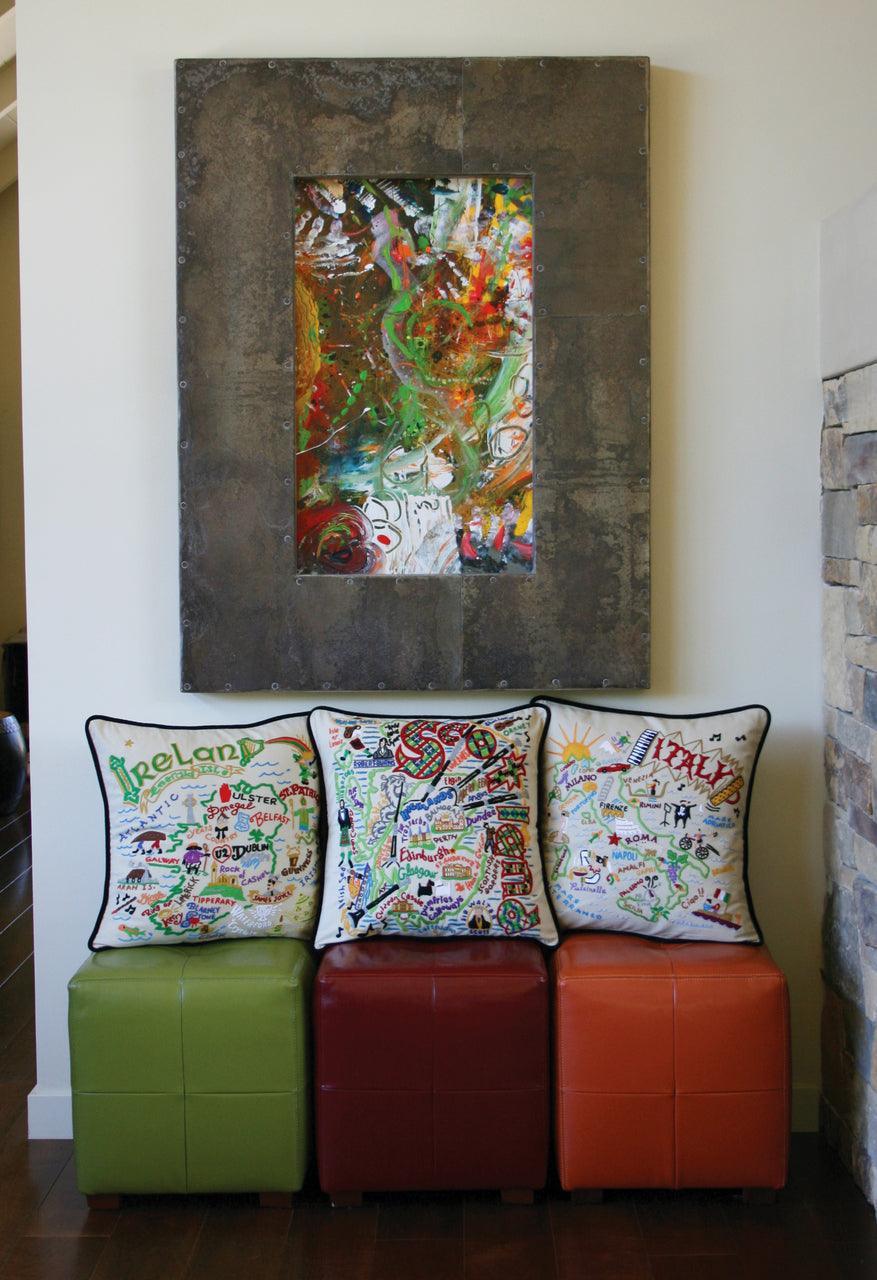 Ottawa Hand-Embroidered Pillow