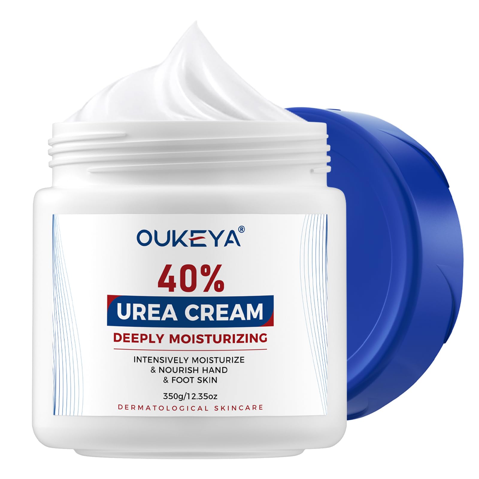 OUKEYA Urea Cream 40 Percent,Foot & Hand Cream for Dry Cracked,Urea Lotion for Feet Maximum Strength