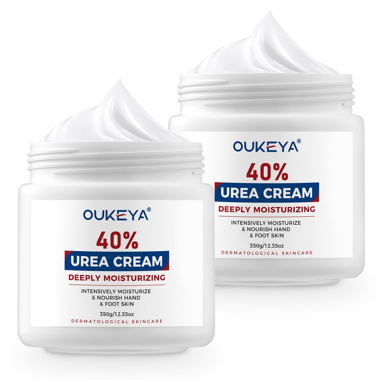 OUKEYA Urea Cream 40 Percent,Foot & Hand Cream for Dry Cracked,Urea Lotion for Feet Maximum Strength