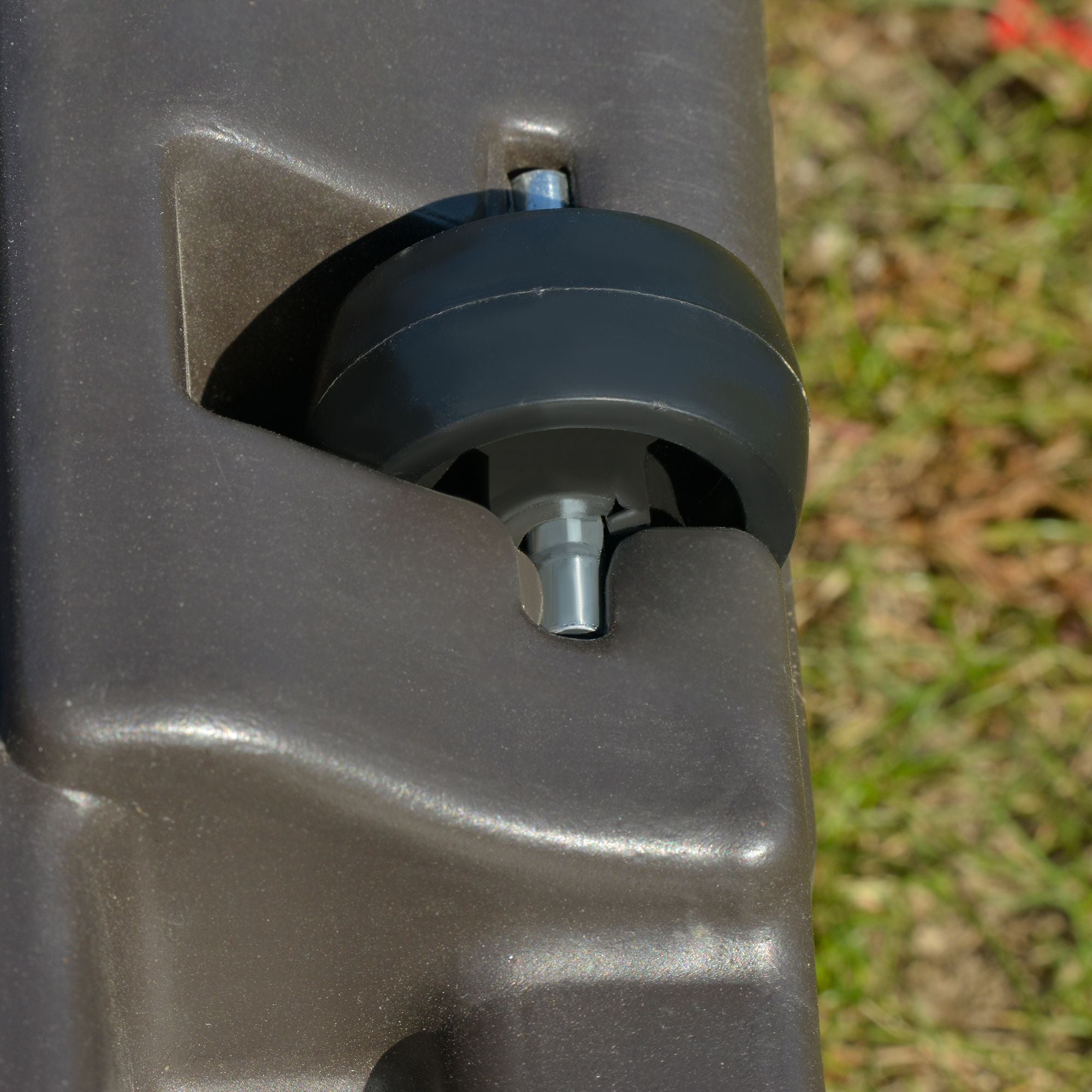 Outsunny Cantilever Umbrella Base with Wheels 330 lbs Sand 286 lbs Water Heavy Duty Coffee