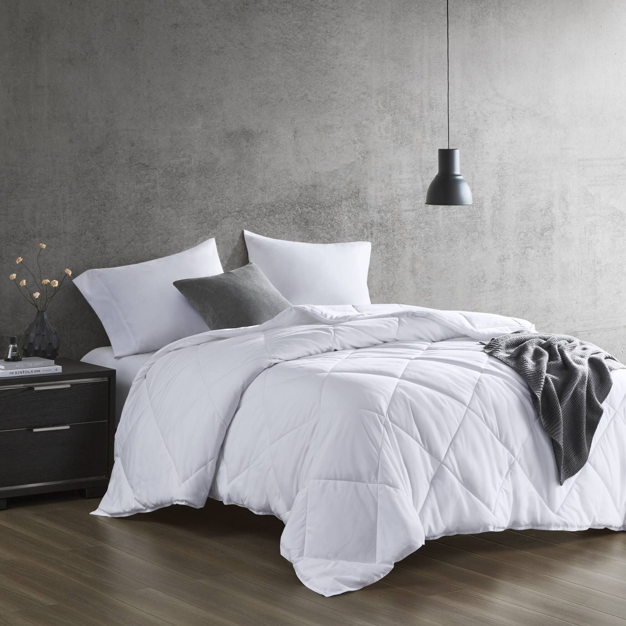 Oversized Down Alternative Comforter White Twin/Twin XL