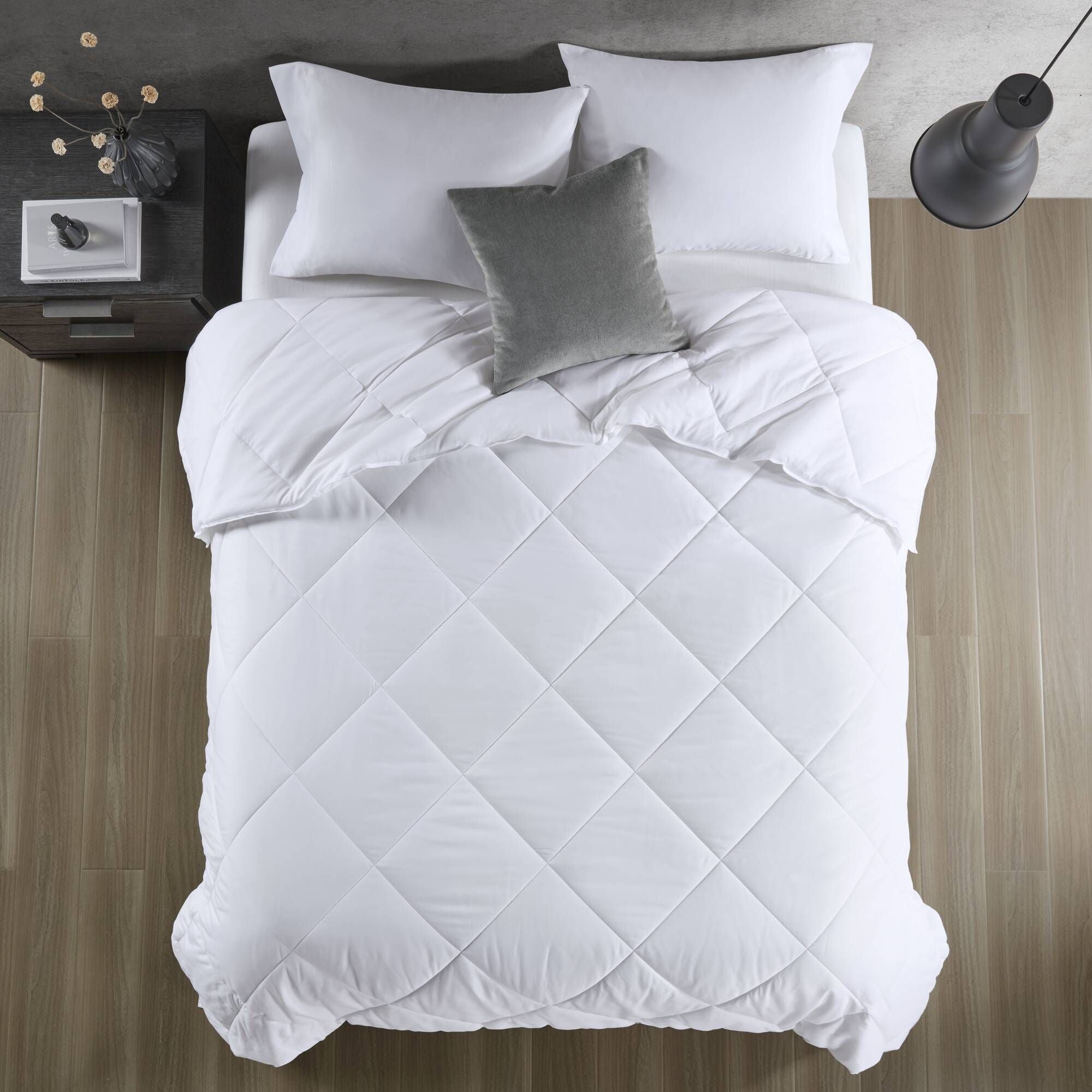 Oversized Down Alternative Comforter White Twin/Twin XL