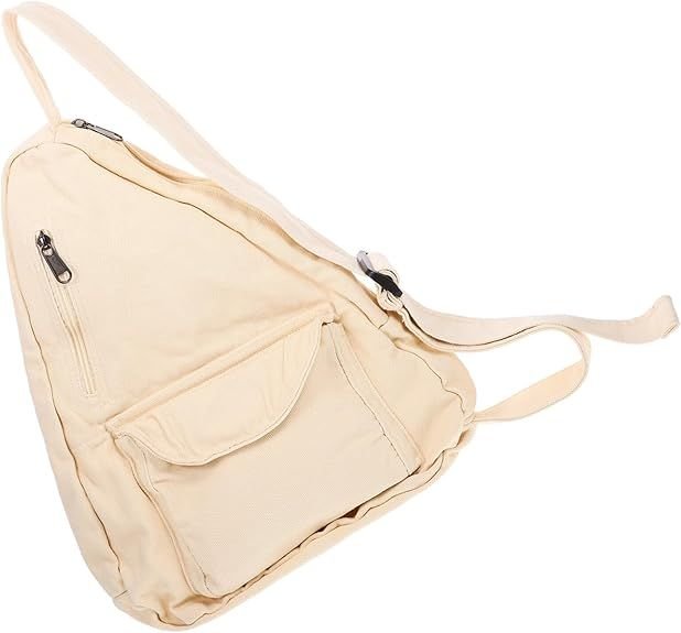 PACKOVE Casual Crossbody Bag Large Capacity Crossbody Bag Canvas Shoulder Bag Travel Crossbody Bag