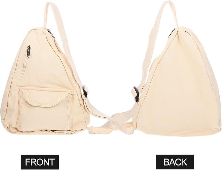 PACKOVE Casual Crossbody Bag Large Capacity Crossbody Bag Canvas Shoulder Bag Travel Crossbody Bag