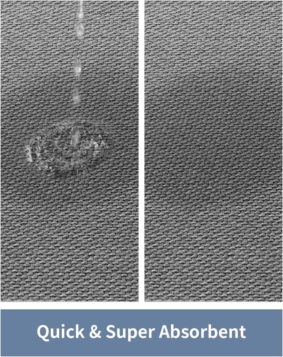 PADOOR Bath-Mat, Non Slip Bath Mats for Bathroom Soft and Absorbent Braided Bathroom Mat Machine Washable Bathroom Rugs Non Skid Rubber Backing