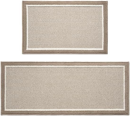 PADOOR Kitchen Rug Set Non Slip Washable