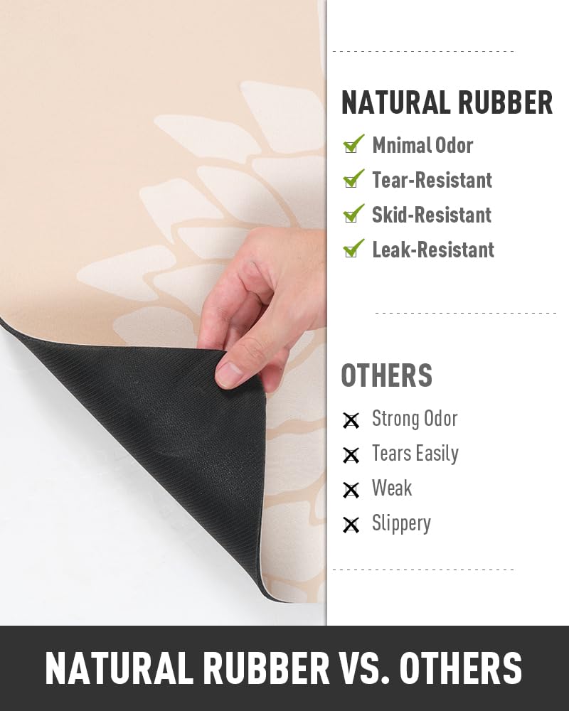 PADOOR-No Stains Bathroom Runner Rug-Bath Mats for Bathroom Non Slip-Super Absorbent Bath Floor Mat Quick Dry Diatomaceous Earth Bath Rug-Large Bathmat-17'' x47''