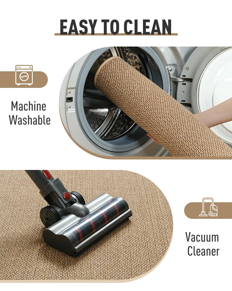 PADOOR Non Slip Stair-Treads,Rubber Backing Stair-Runners for Wooden Steps,15PCS Residue Free Carpet Stair Treads for Kids and Dogs 8"x30" Beige