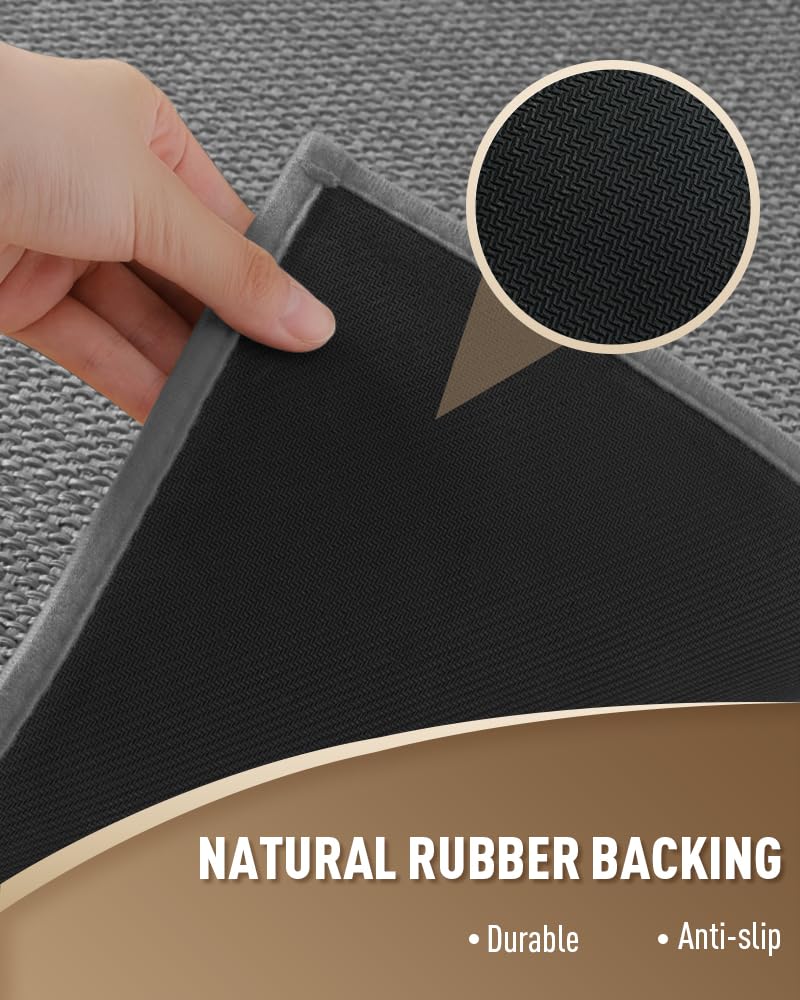 PADOOR Non Slip Stair-Treads,Rubber Backing Stair-Runners for Wooden Steps,15PCS Residue Free Carpet Stair Treads for Kids and Dogs 8"x30" Beige