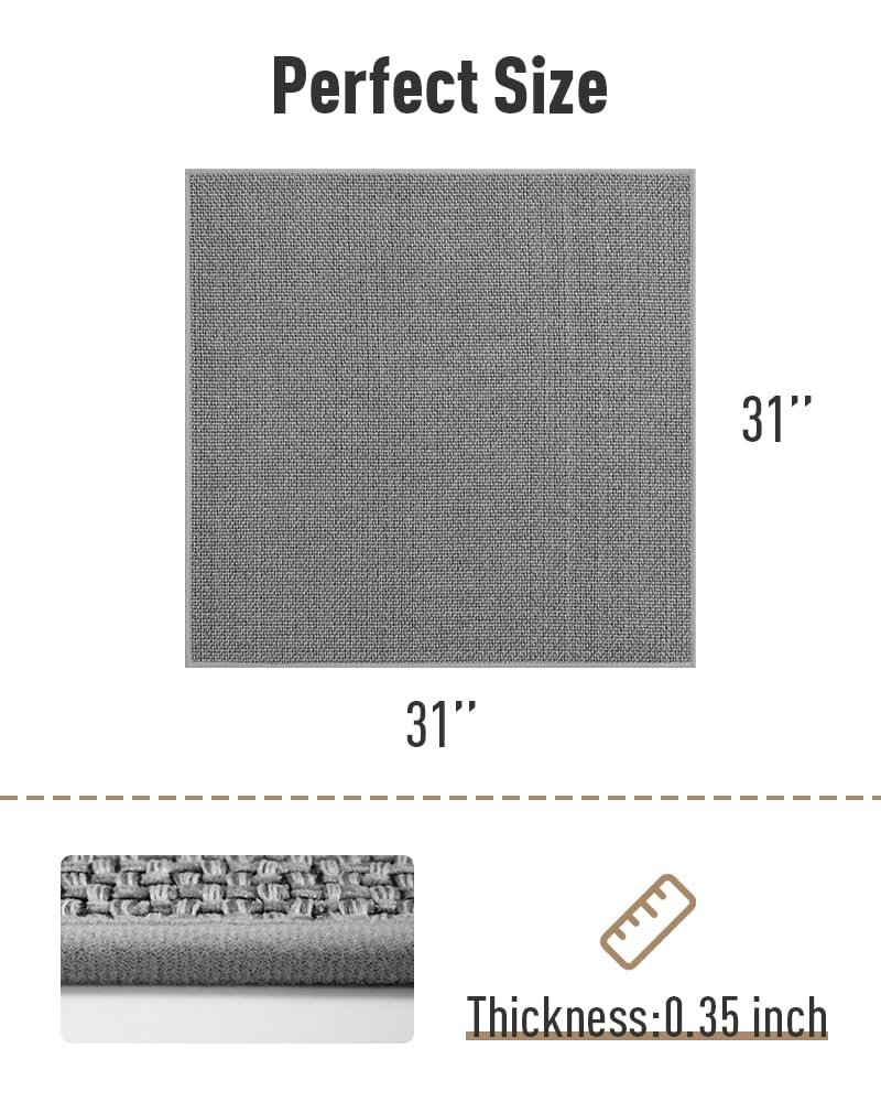 PADOOR Non Slip Stair-Treads,Rubber Backing Stair-Runners for Wooden Steps,15PCS Residue Free Carpet Stair Treads for Kids and Dogs 8"x30" Beige