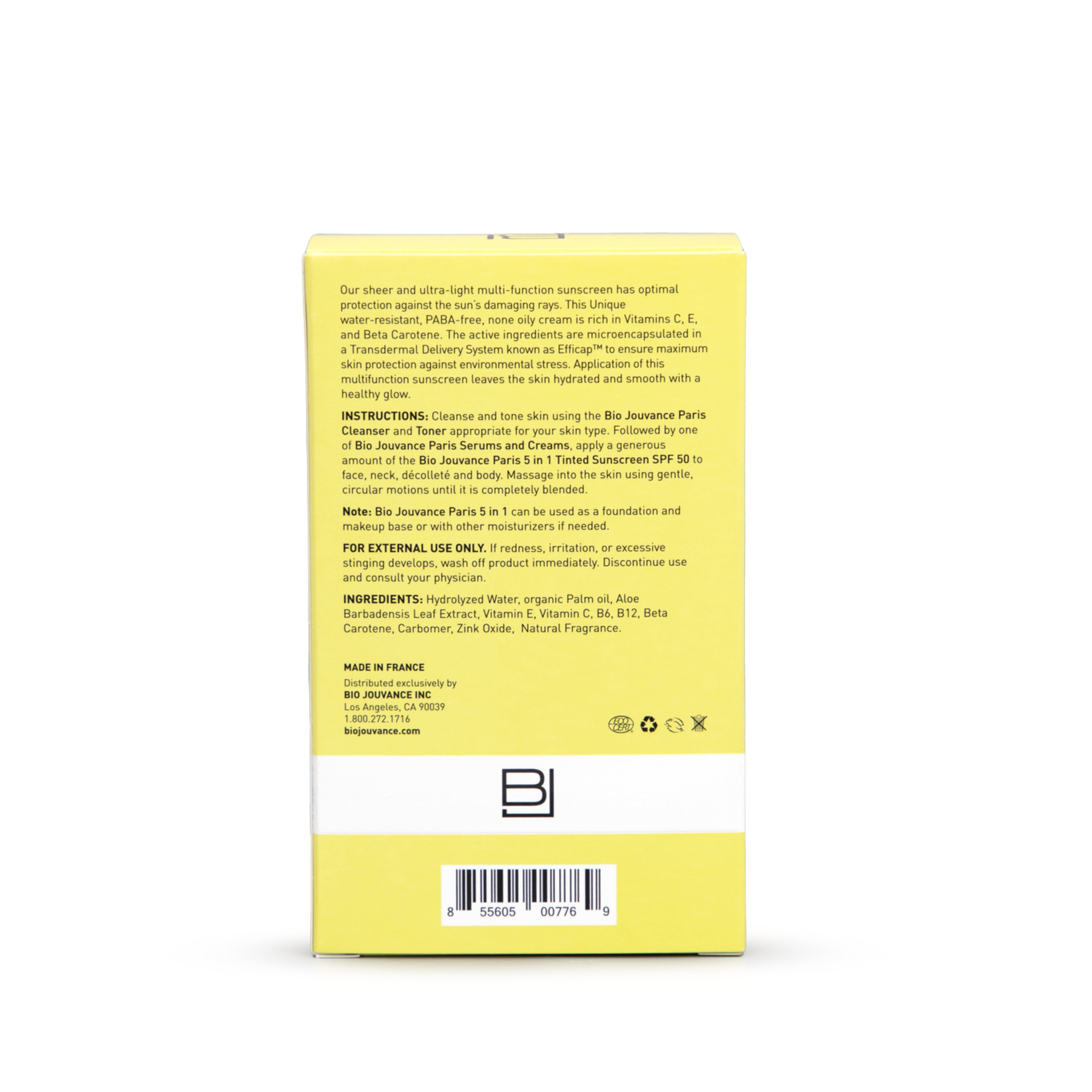 5 in 1 Broad Spectrum Tinted Sunscreen SPF 50