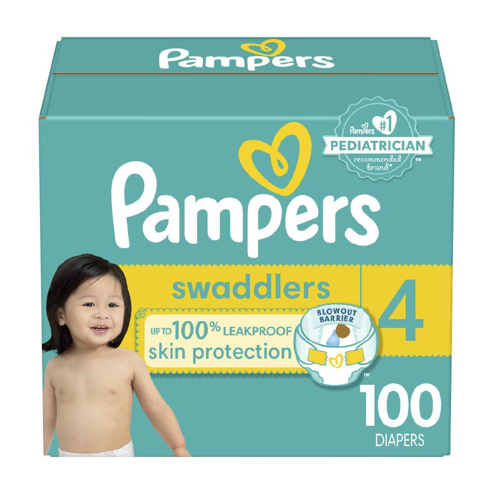 Pampers Baby Diapers - Swaddlers - Size 5, 132 Count, Ultra Absorbent Disposable Infant Diaper