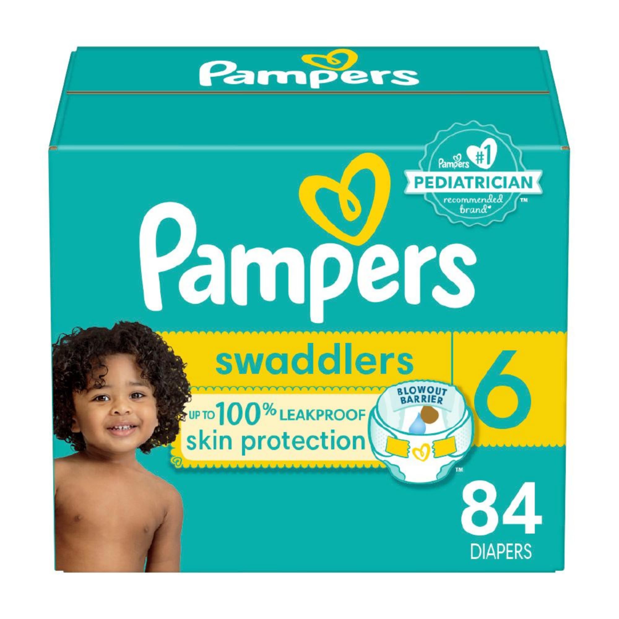 Pampers Baby Diapers - Swaddlers - Size 5, 132 Count, Ultra Absorbent Disposable Infant Diaper