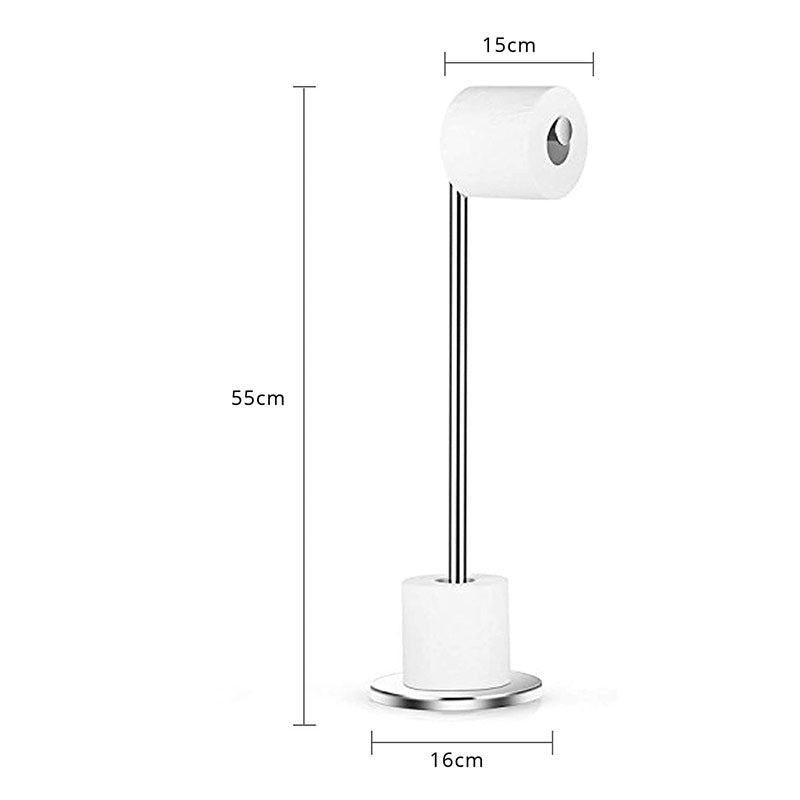 Paper Towel Holders for Floor Stainless Steel Toilet Paper Towel Rolls Storage Stands