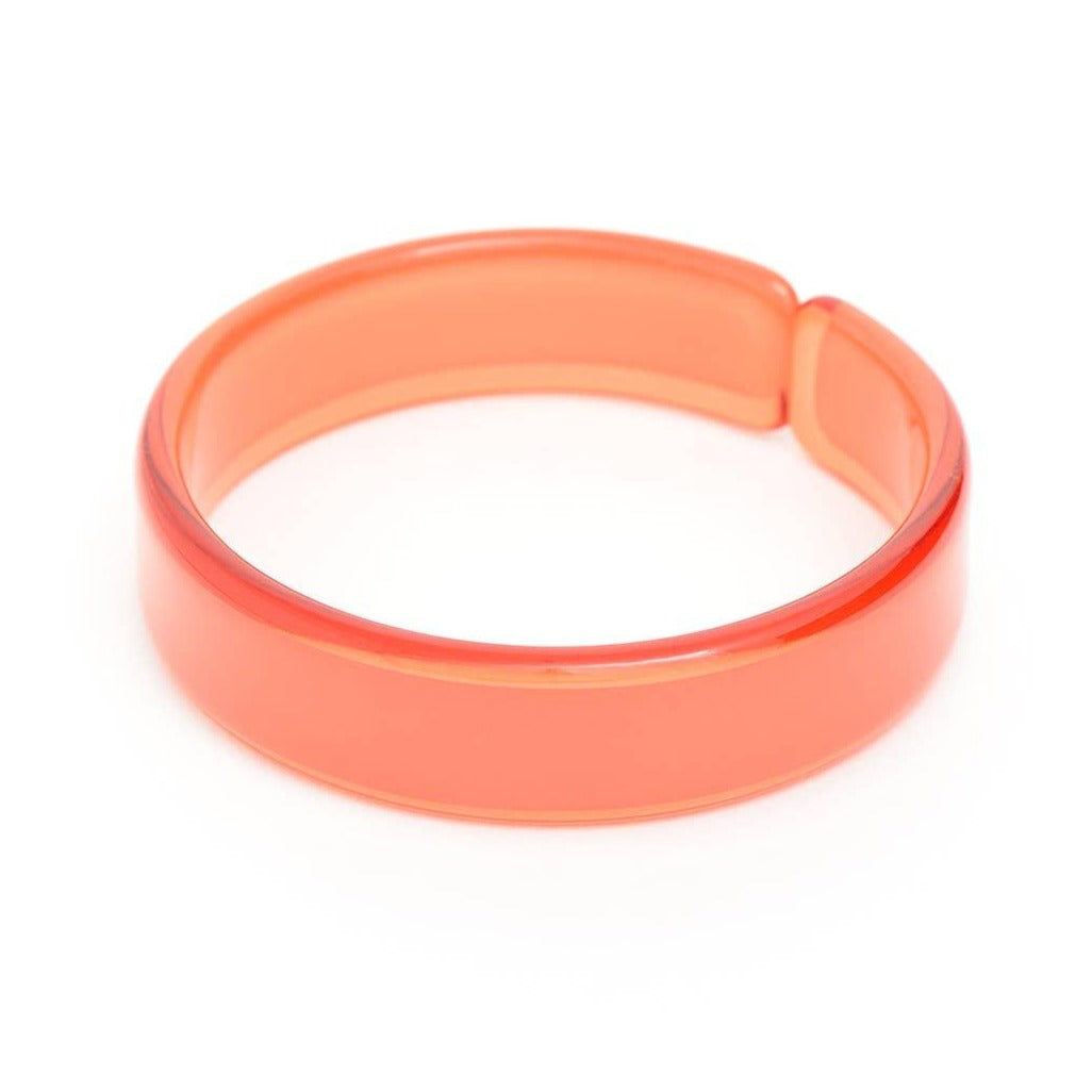 Party Resin Acrylic Stacking Bangle Bracelet ORANGE