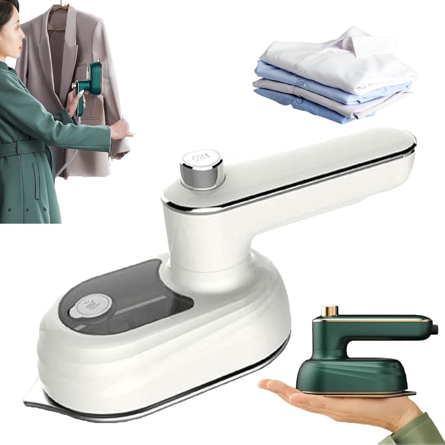 Peachloft Steamer, Peony Steamer, Brighnow Travel Steamers, Household Handheld Portable Garment Steamers, PortableSteamer for Clothes Travel, TravelSize Clothes Steamers, Rapid Heating (White)