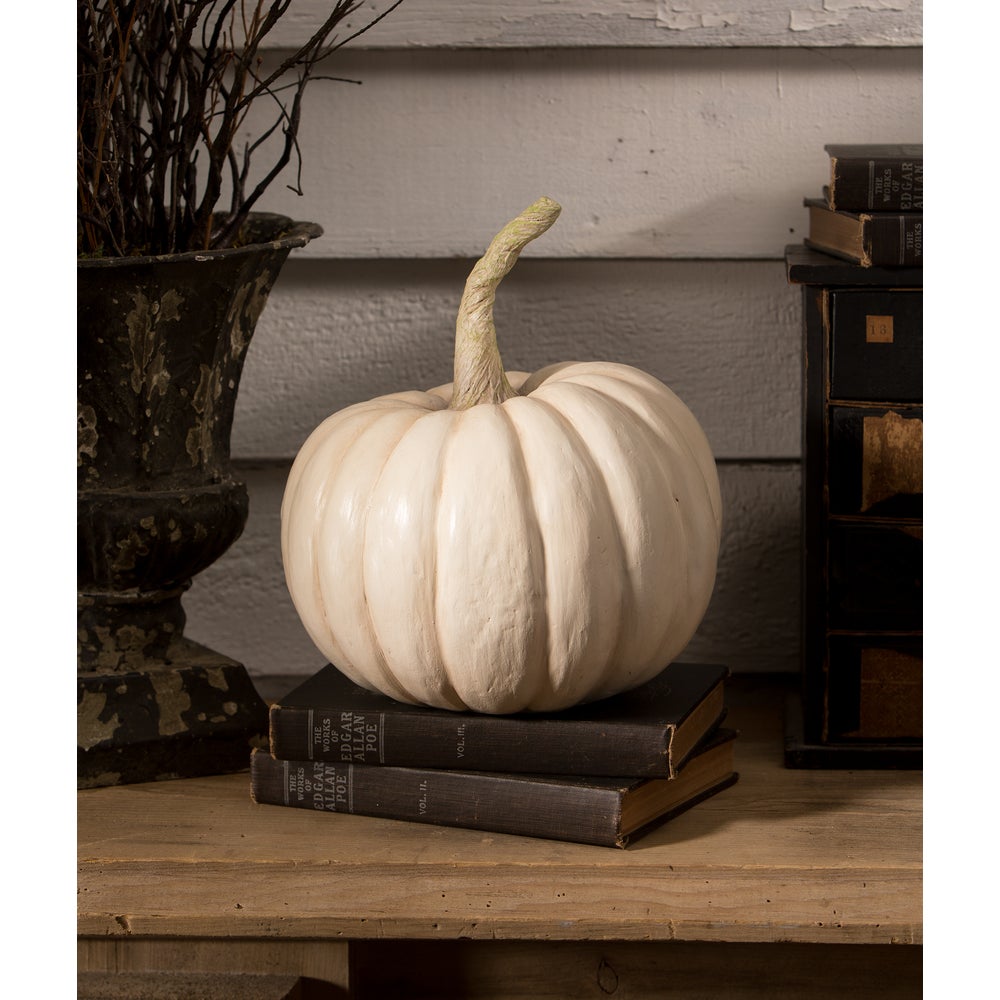Peek-a-Boo Pumpkin White by Bethany Lowe Designs