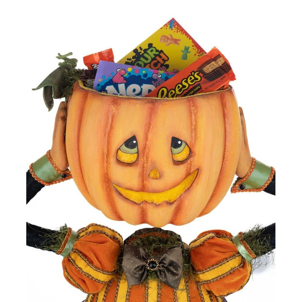Percy Pumpkin Head Candy Bowl by Katherine's Collection