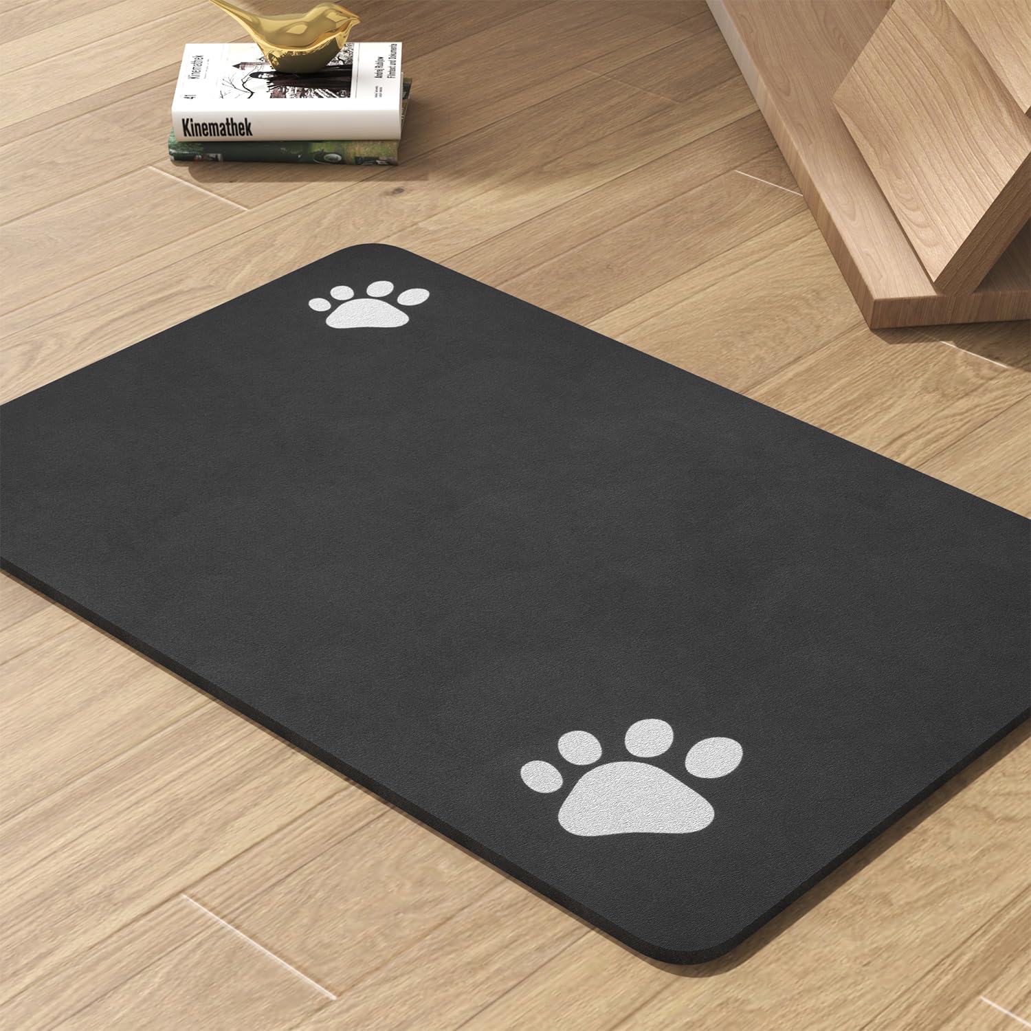 Pet Feeding Mat-Absorbent Dog Mat for Food and Water Bowl-No Stains Quick Dry Dog Water Dispenser Mat-Dog Accessories Pet Supplies-Dog Water Bowl for Messy Drinkers