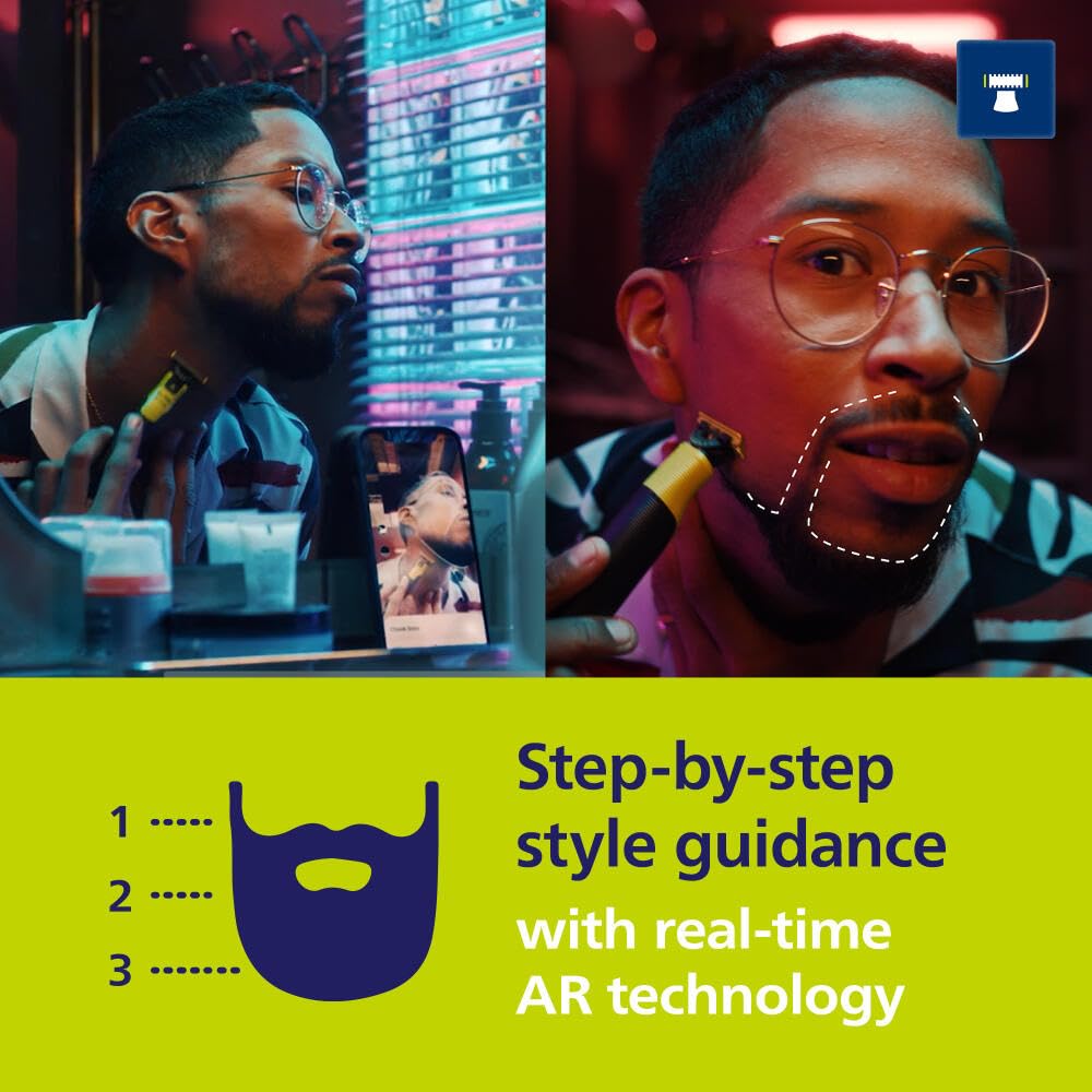 Philips Norelco OneBlade Face + Body Hybrid Electric Trimmer and Shaver, QP2630/70