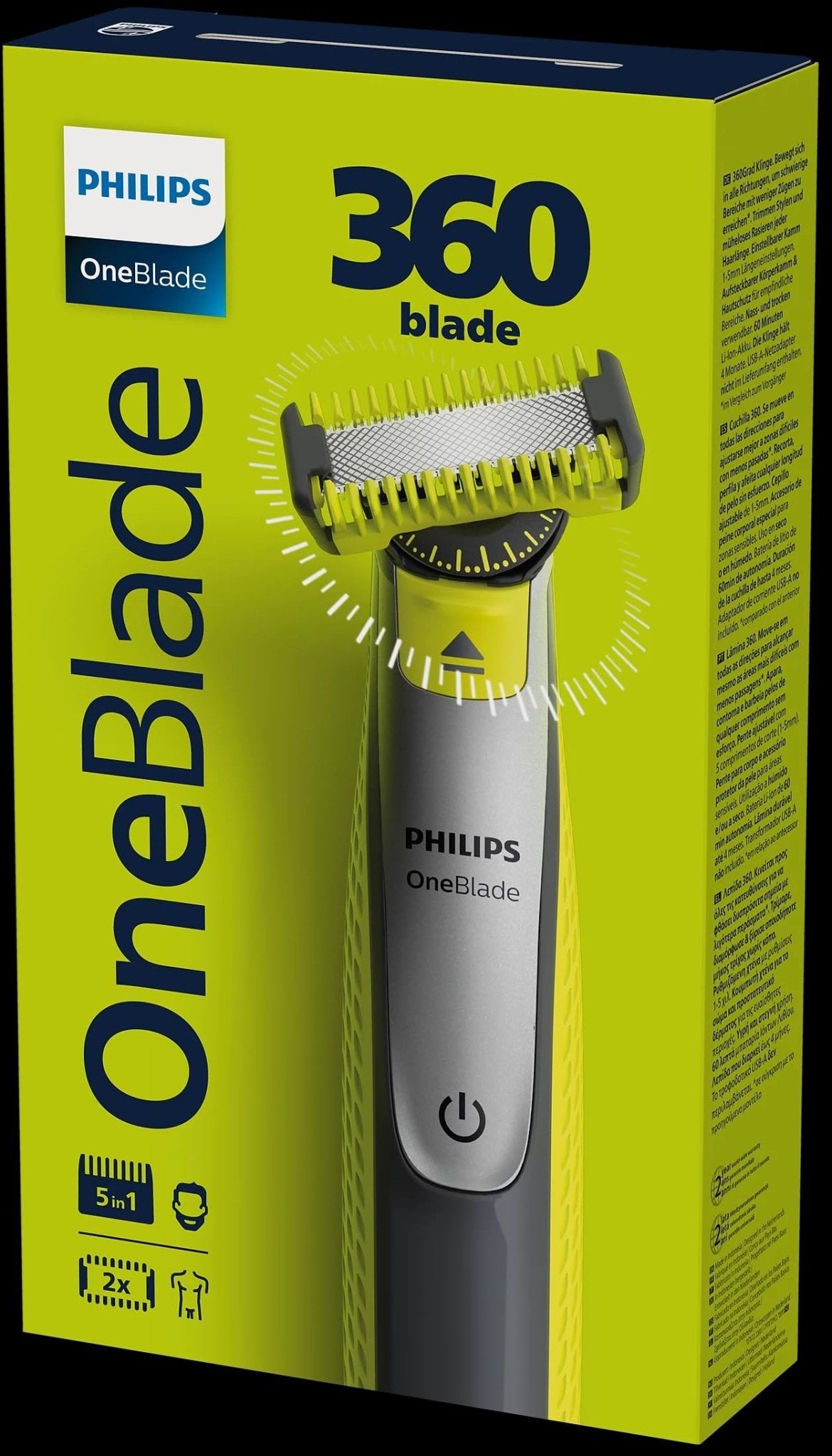 Philips OneBlade Hybrid Electric Trimmer and Shaver, QP2520