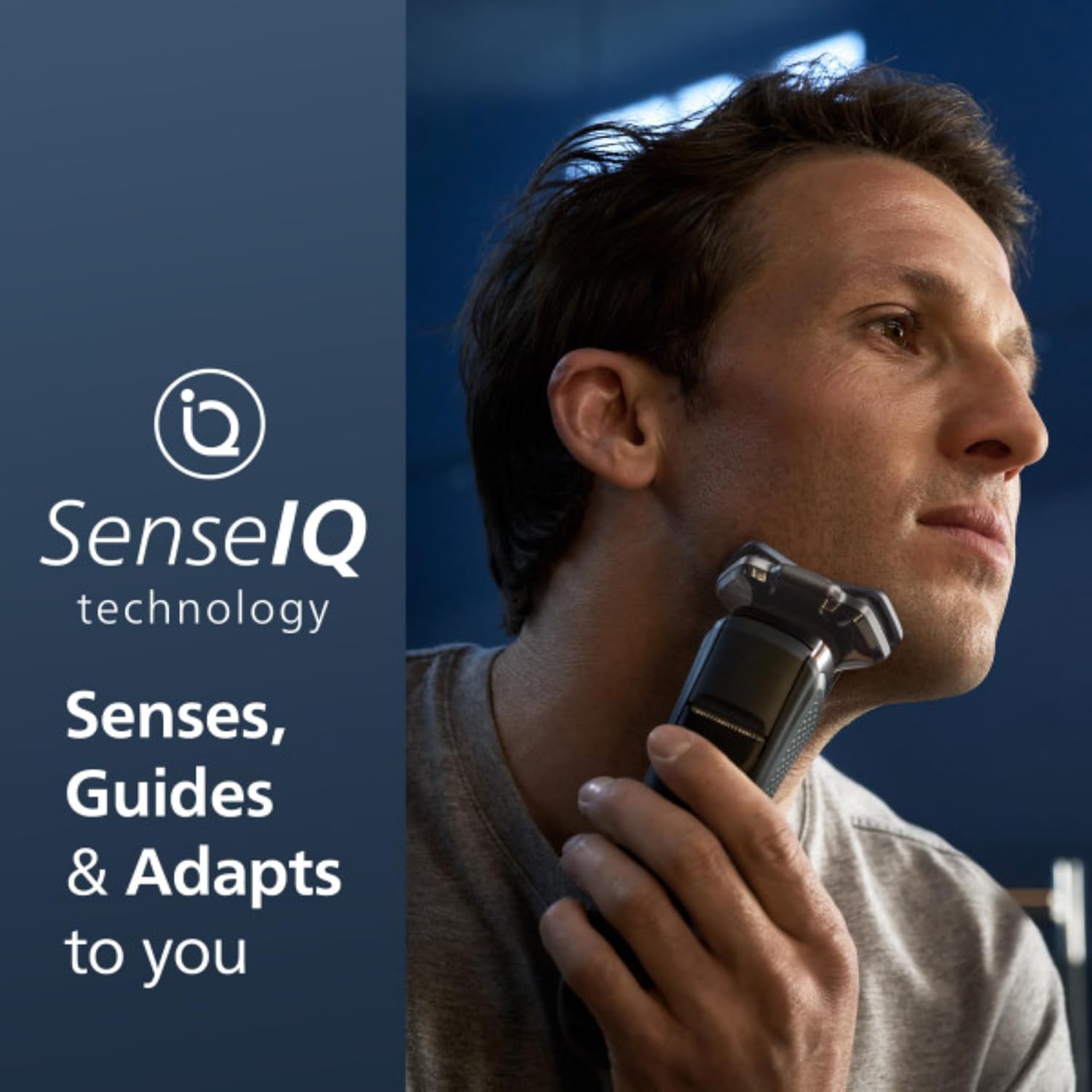 Philips Shaver Series 9000 Wet and Dry Electric Shaver, with Lift and Cut Shaving System and SenseIQ Technology, Pop-up Trimmer