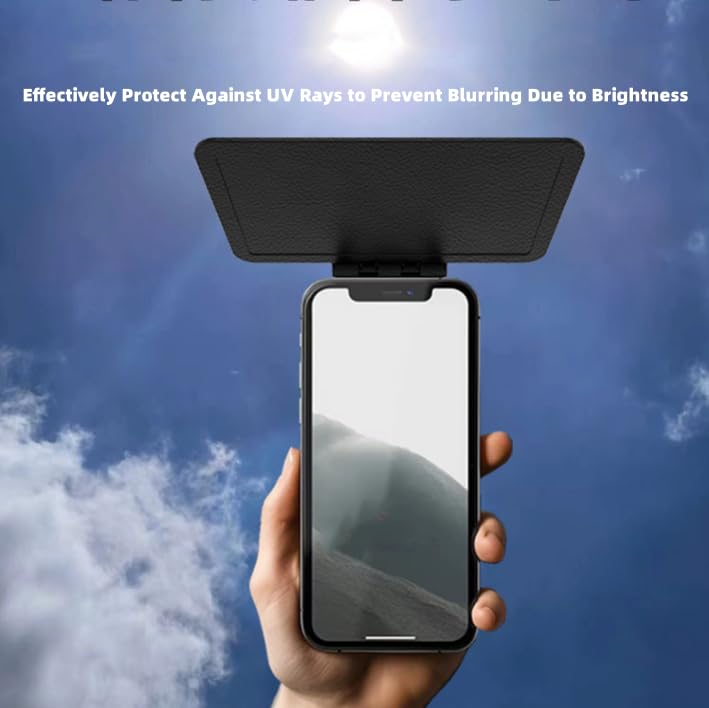 Phone Sunshade, Outdoor Phone Sunshade Cover, UV Protection, Anti-Reflection, Phone Sun Shade, Foldable Visor Multi-Angle, Phone Screen Sunshade for All Smartphones (1)
