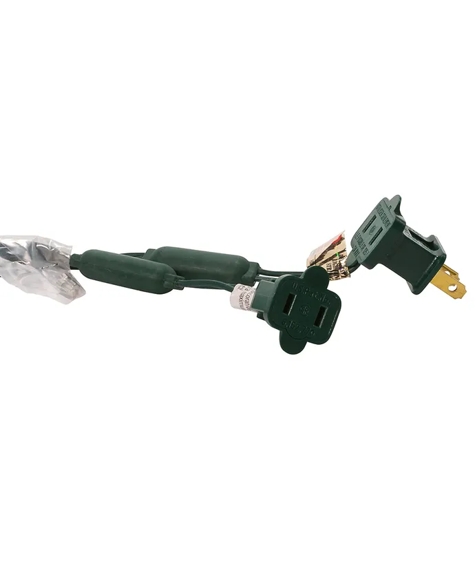 50-Light Miniature Clear Multi-Color LED Green Wire Light Set