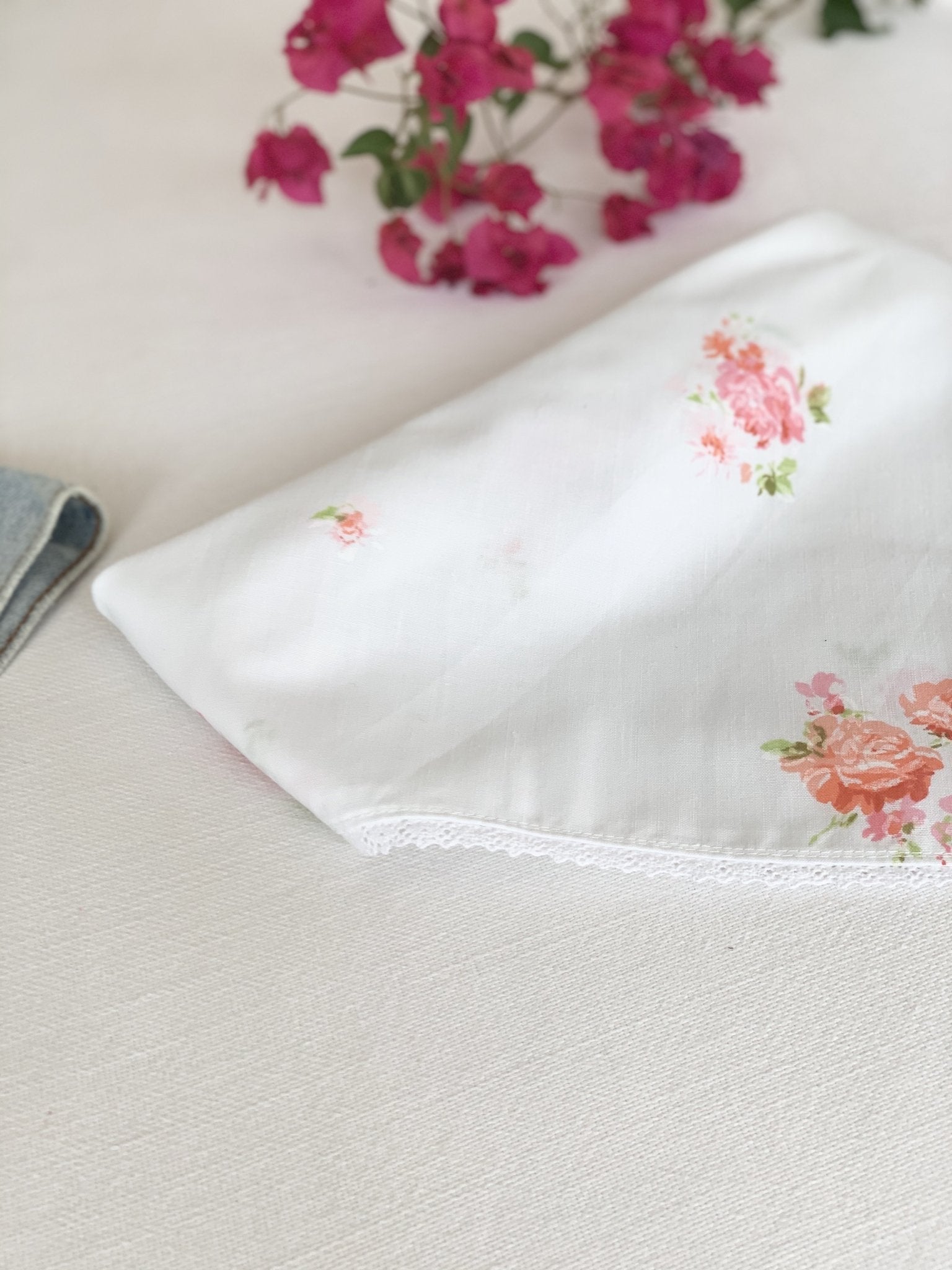 Pink and Orange Floral Face Bandana - The Penelope Bandana