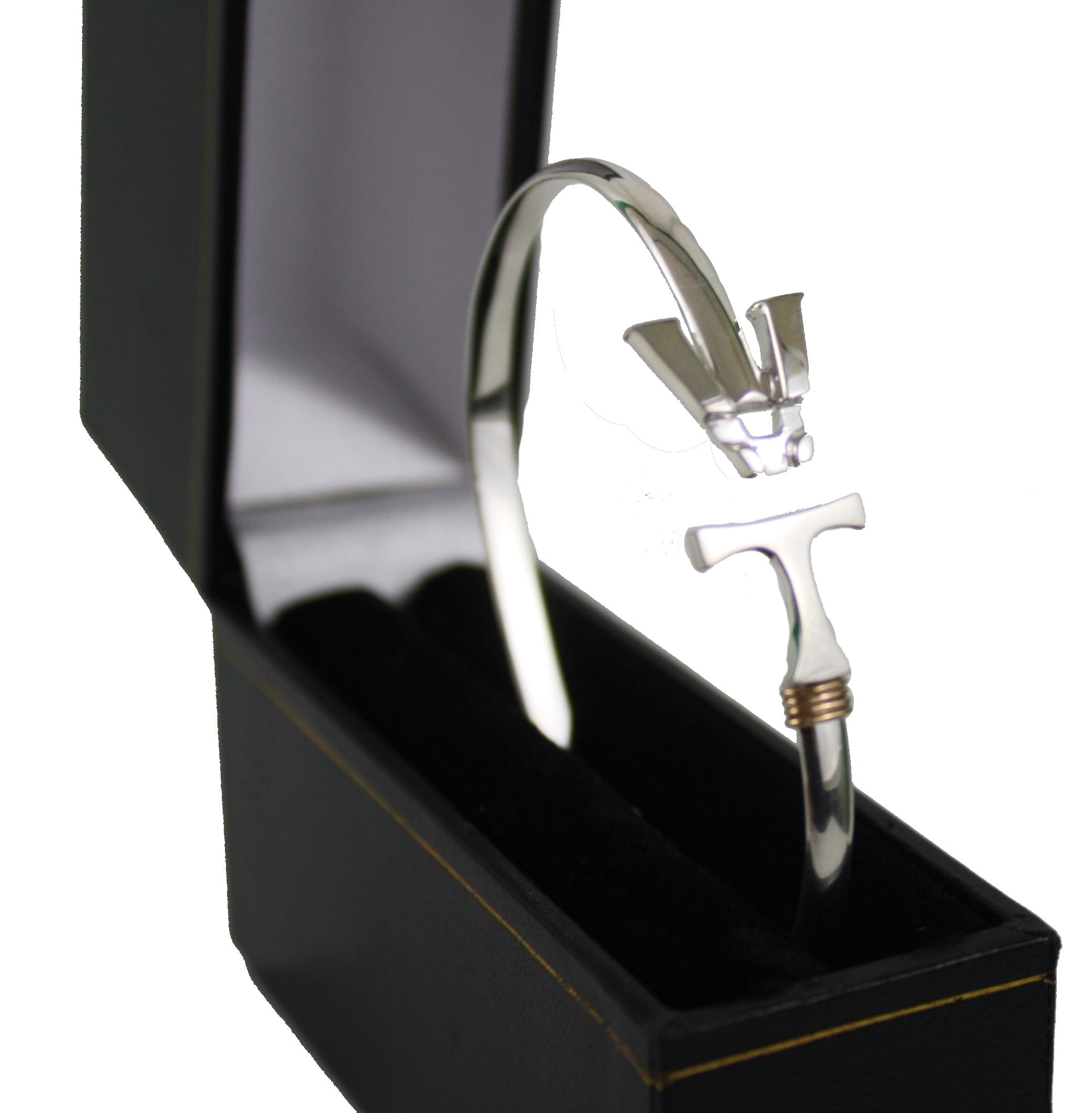 Vermont Hook Bracelet Silver - 4mm Band - 7.5 Inch