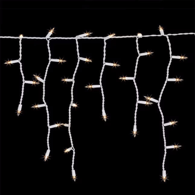 300-Count Constant White Incandescent Icicle Lights