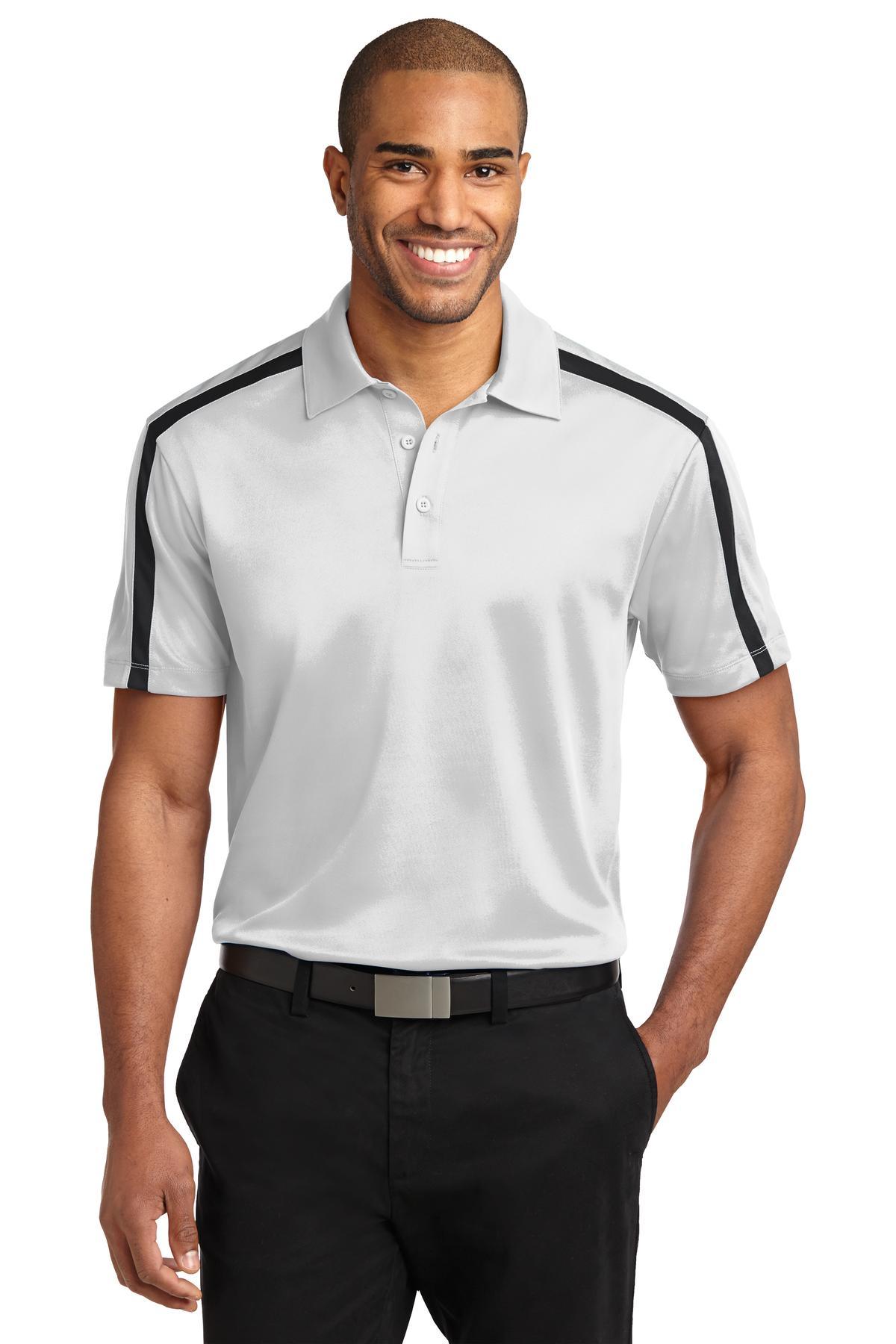 Port Authority Silk Touch Performance Colorblock Stripe Polo K547