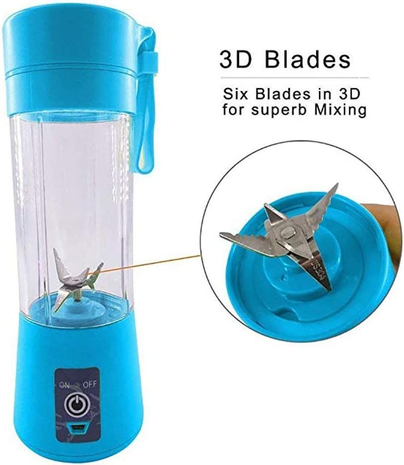 Portable 6 Blender; Personal Size Blender Juicer Cup; Smoothies and Shakes Blender; Handheld Fruit Machine; Blender Mixer Home